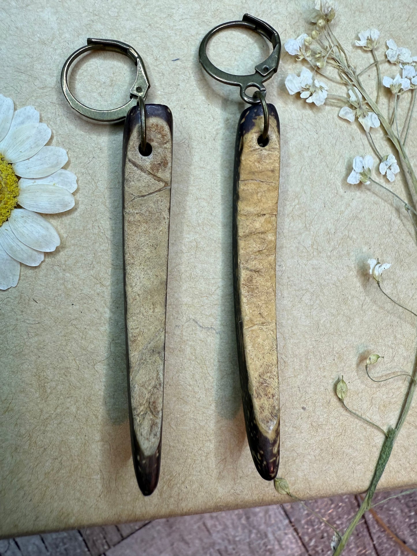Coconut Wood Earrings - Ceredigion Dreadlocks