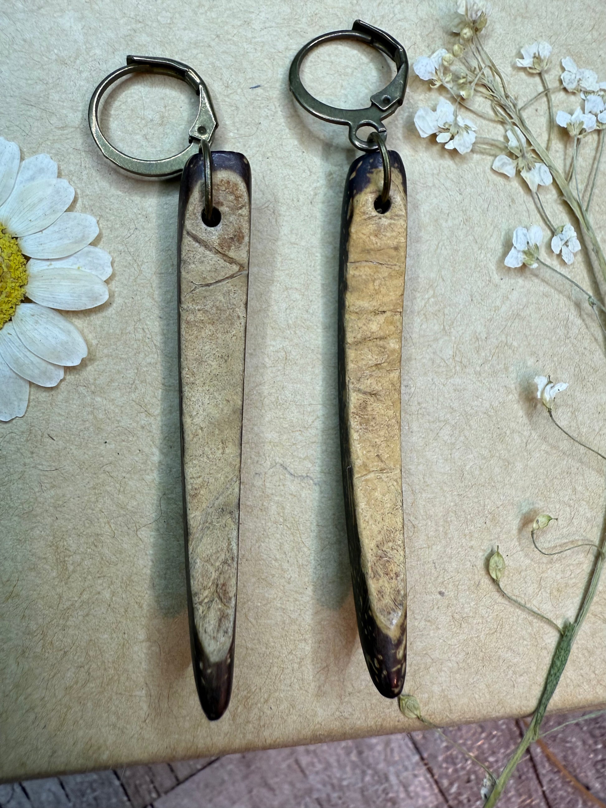 Coconut Wood Earrings - Ceredigion Dreadlocks