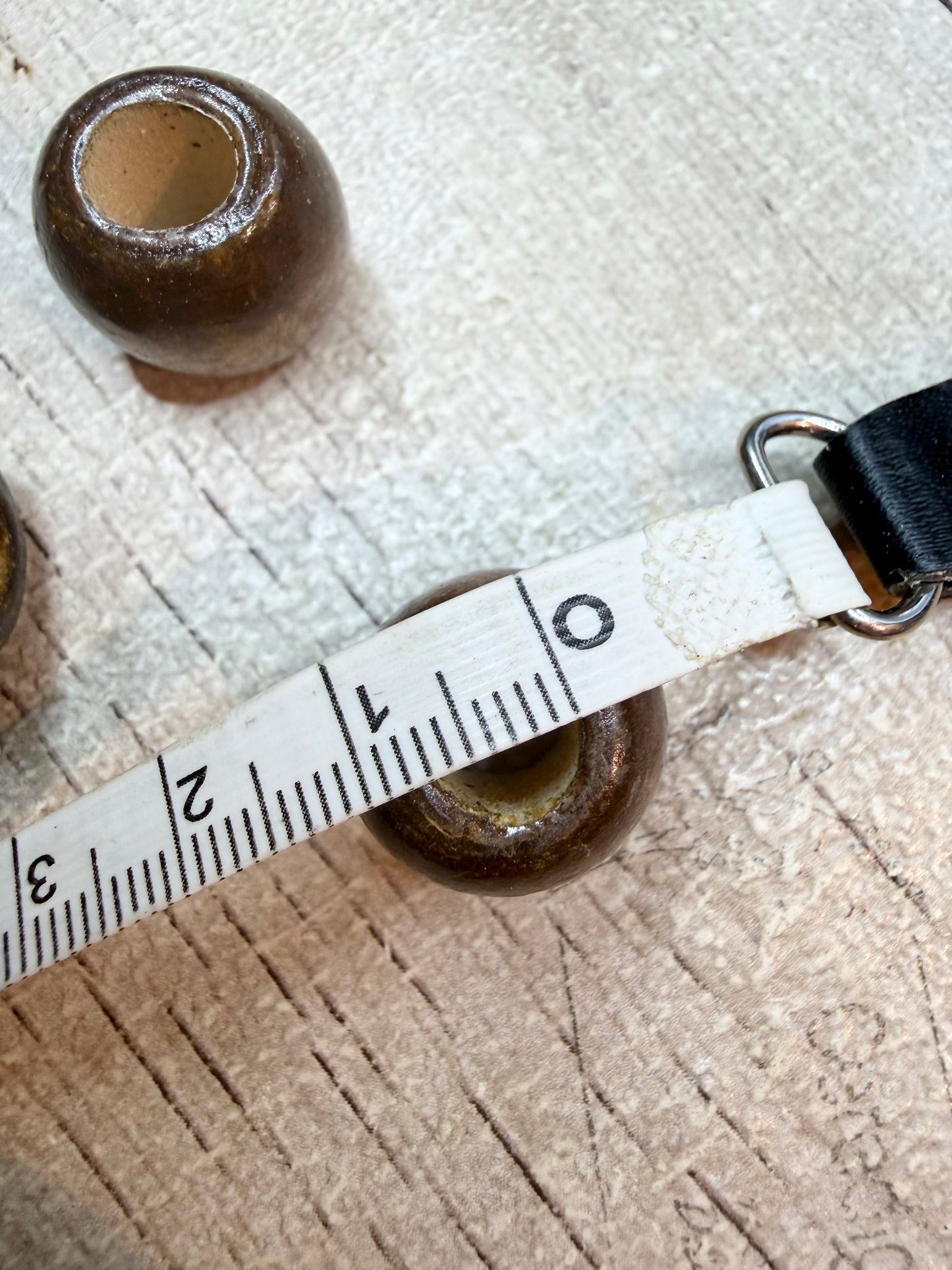 Wooden Beads - Brown 8mm Hole - Ceredigion Dreadlocks