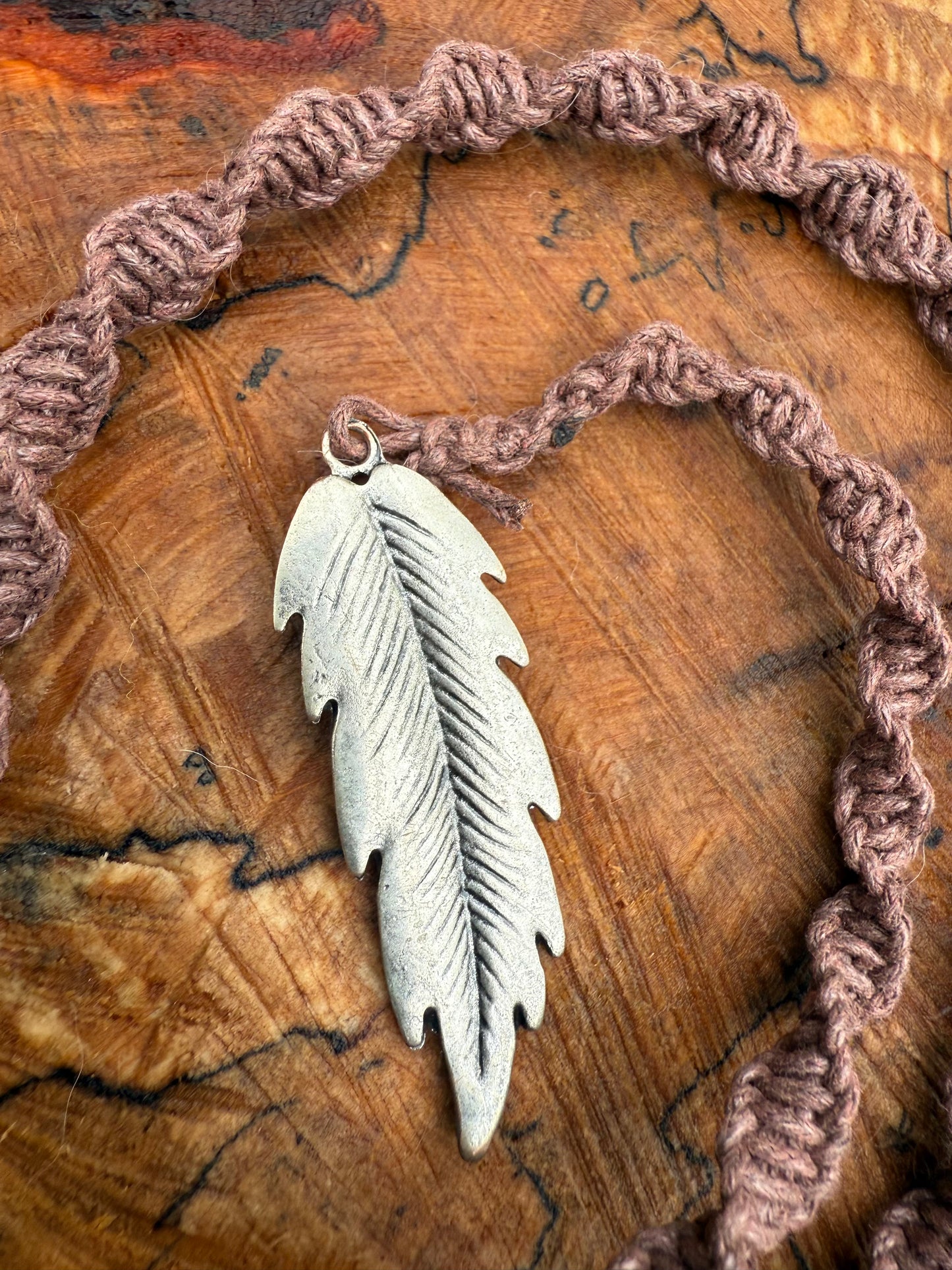Macrame Hair Wrap - Silver Feather - Ceredigion Dreadlocks