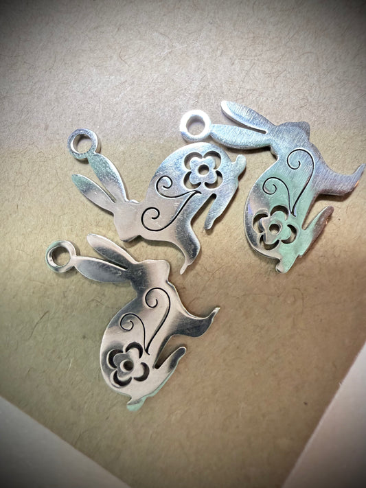 Rabbit Charm - Stainless Steel