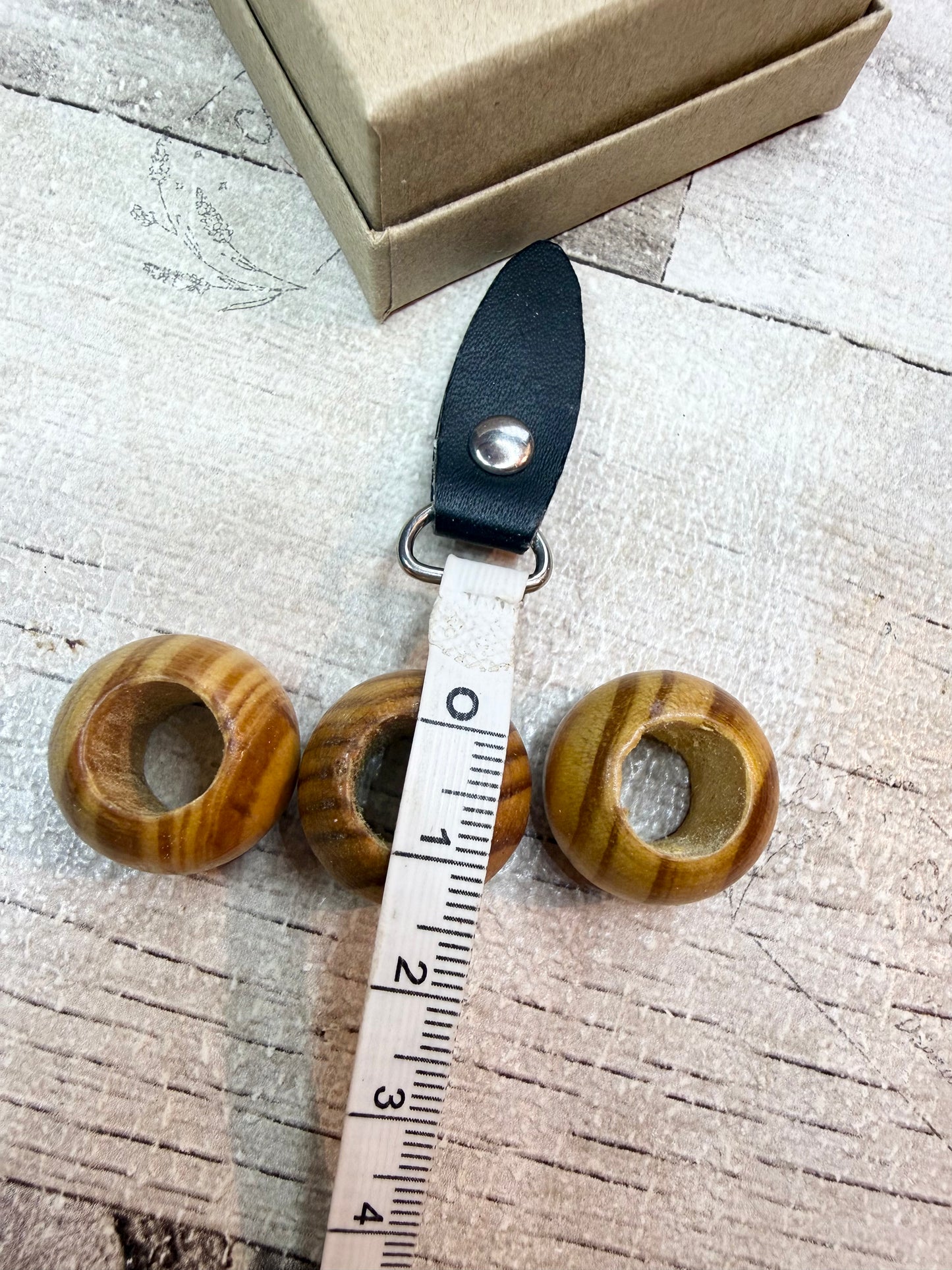 Wooden Beads - Natural 1cm Hole - Ceredigion Dreadlocks