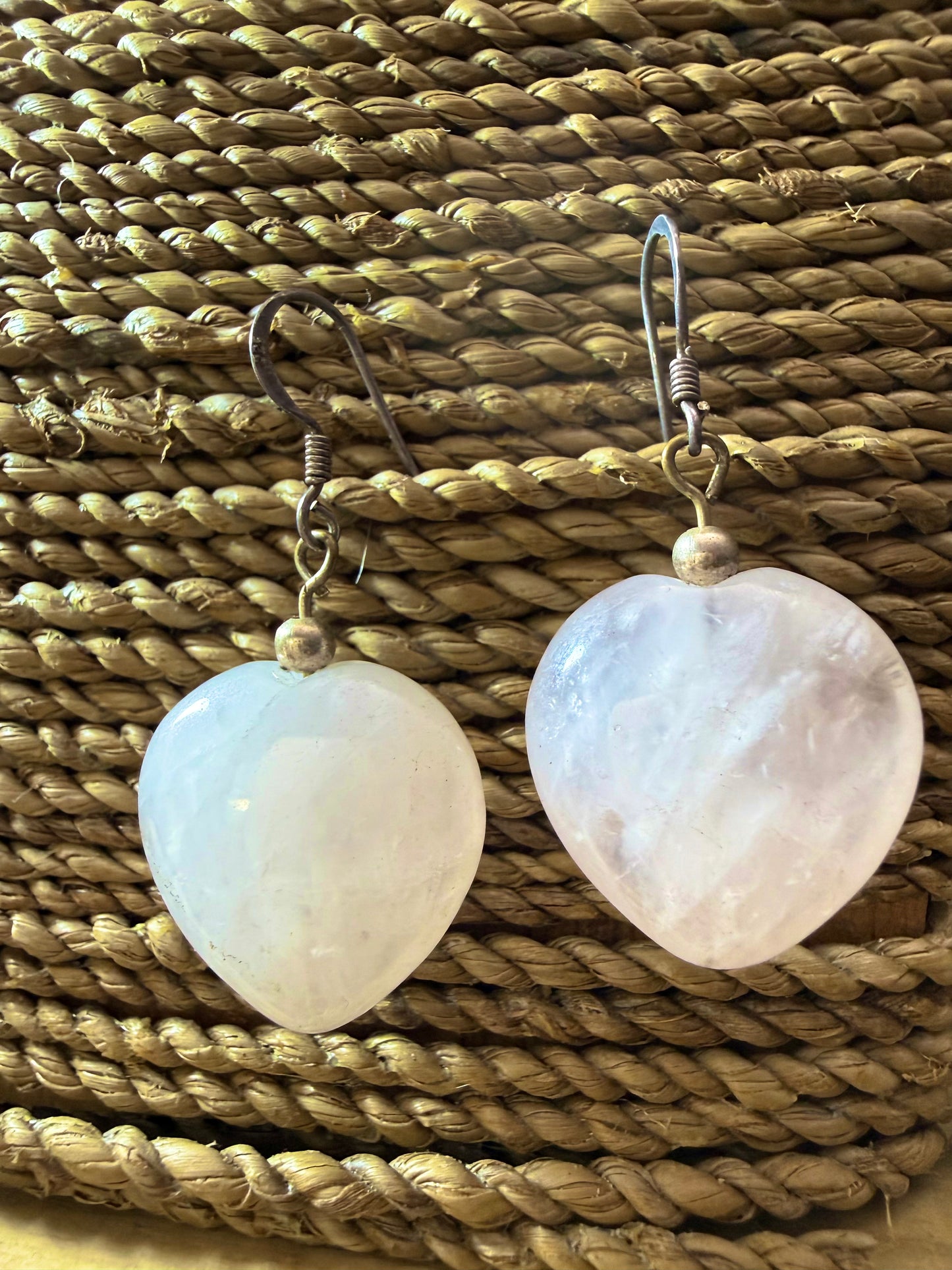 Sterling Silver & Rose Quartz Earrings - Ceredigion Dreadlocks