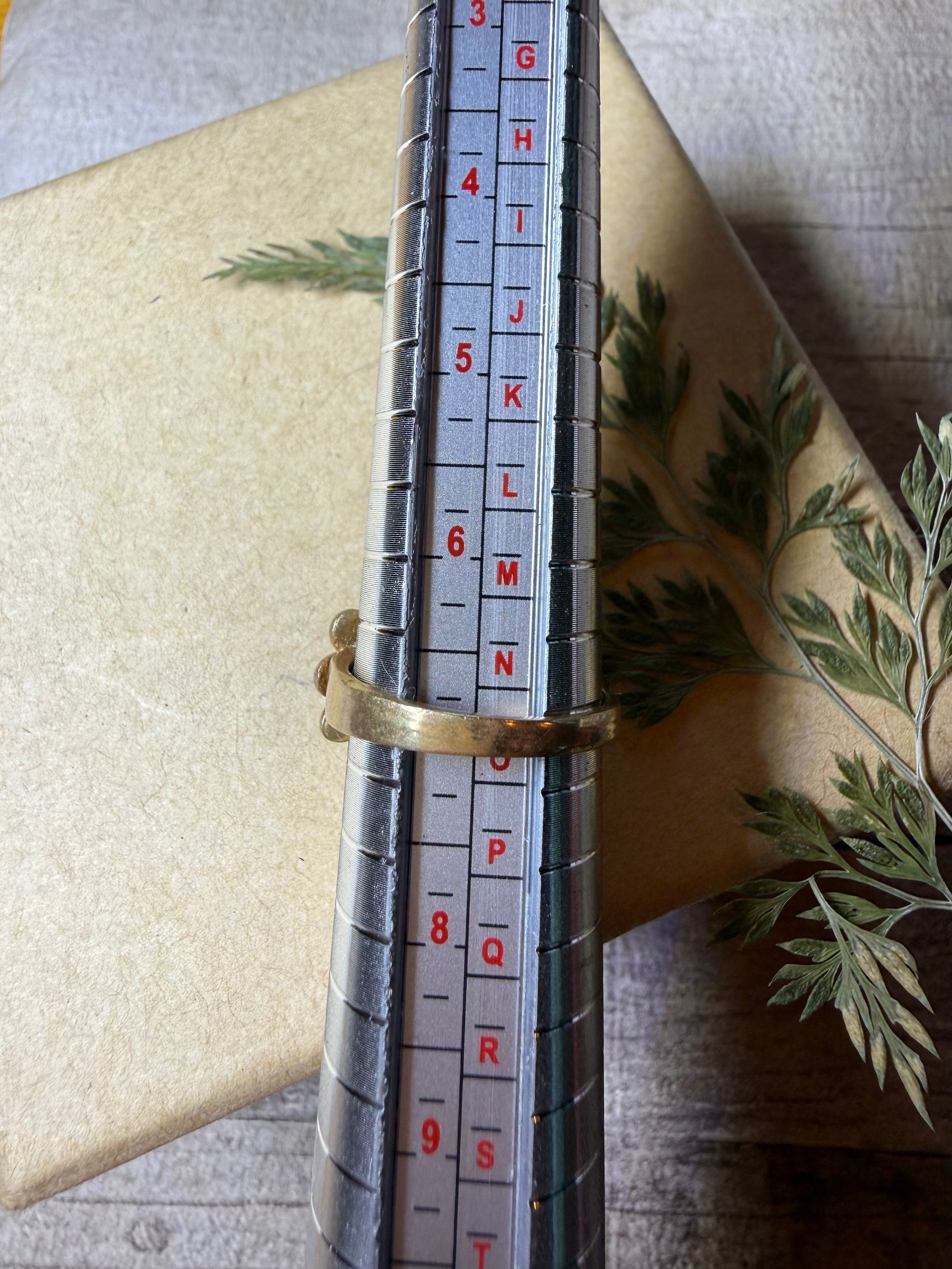 Lapis Lazuli Vintage Gold Tone Ring - Ceredigion Dreadlocks