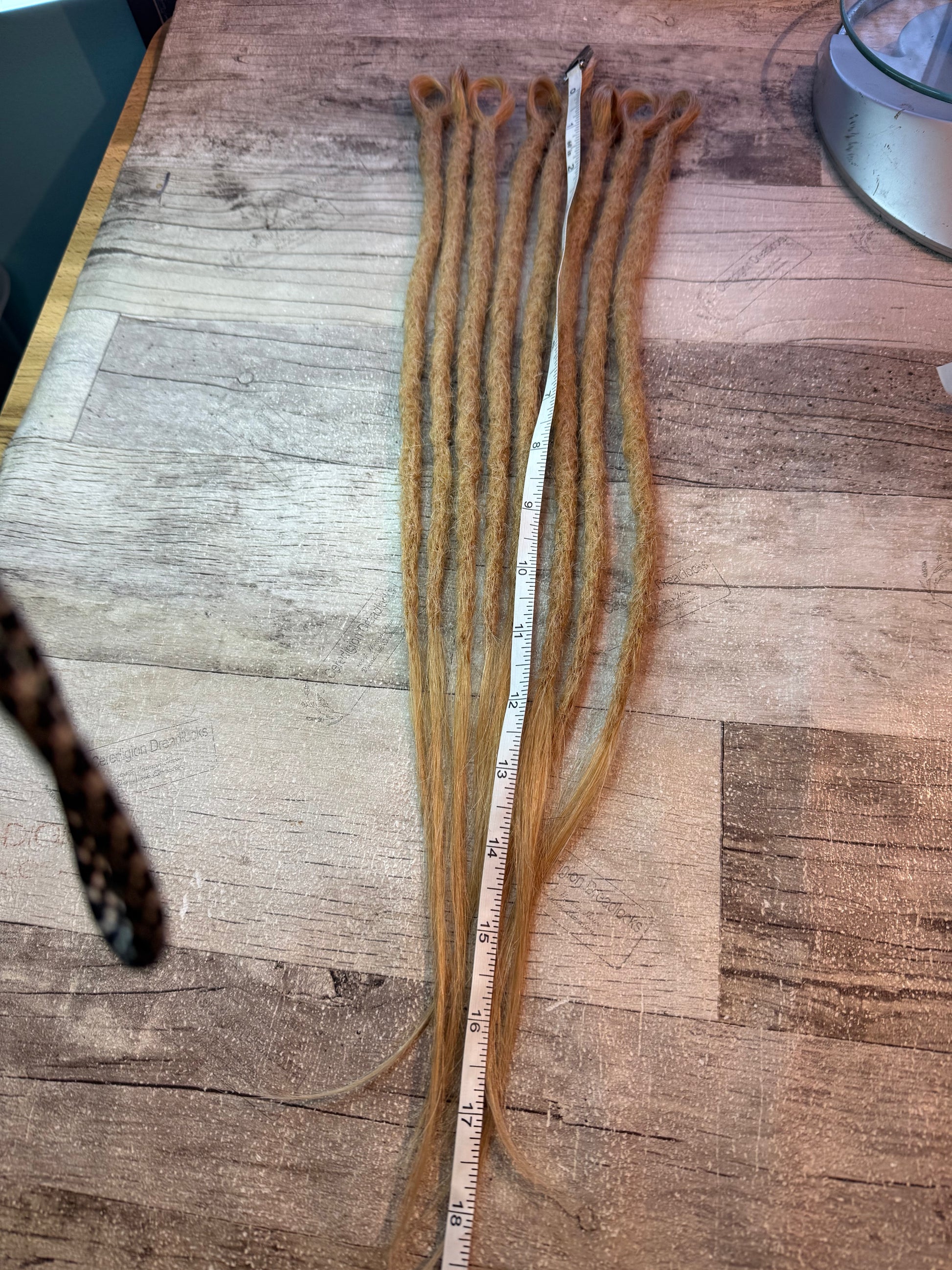 Lucy : x8 golden blonde looped - Ceredigion Dreadlocks