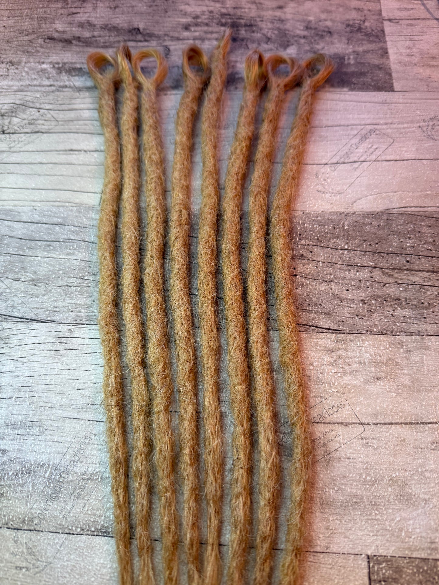 Lucy : x8 golden blonde looped - Ceredigion Dreadlocks