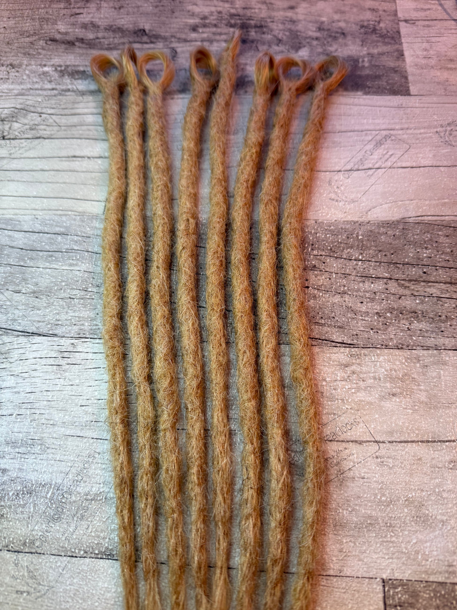 Lucy : x8 golden blonde looped - Ceredigion Dreadlocks