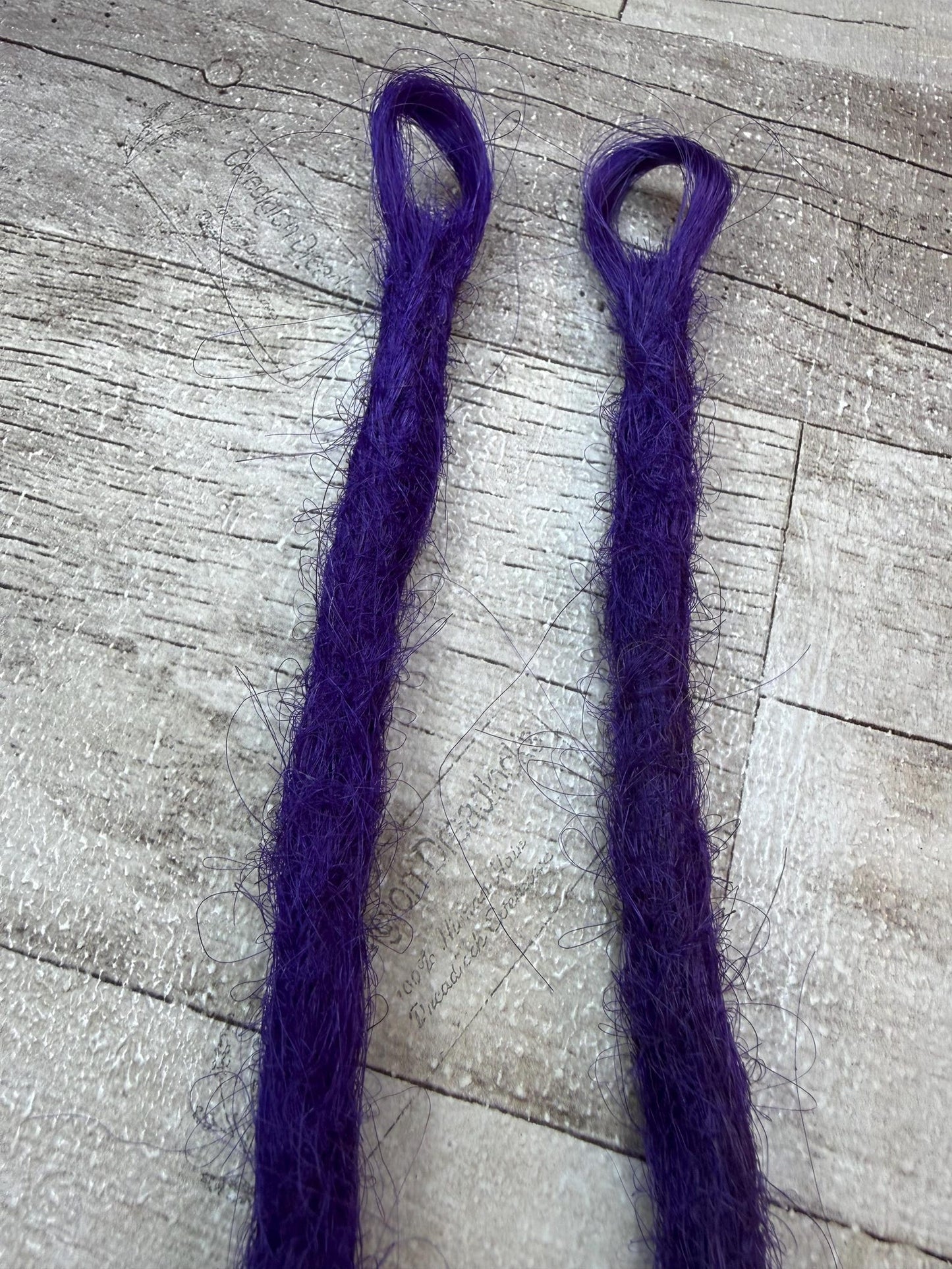 Single Ended Purple Dreadlock Extensions 24 Inch
