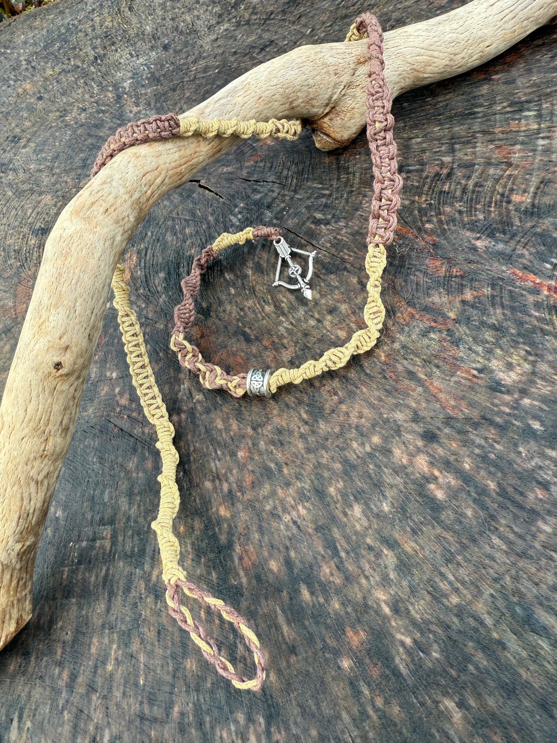 Macrame Hair Wrap - Bow & Arrow - Ceredigion Dreadlocks