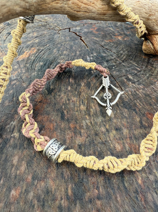 Macrame Hair Wrap - Bow & Arrow - Ceredigion Dreadlocks