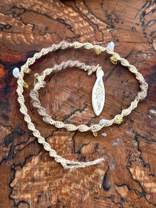 Macrame Hair Wrap - Tribal - Ceredigion Dreadlocks