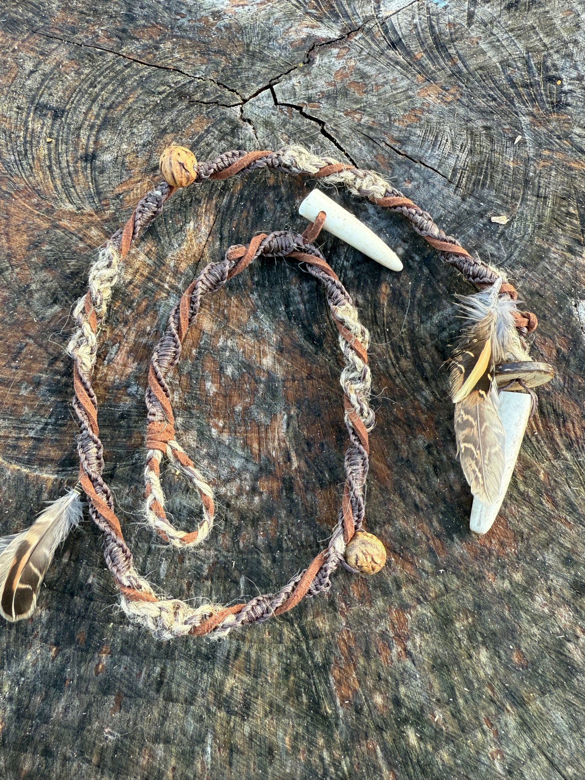 Macrame Hair Wrap - Wilderness - Ceredigion Dreadlocks