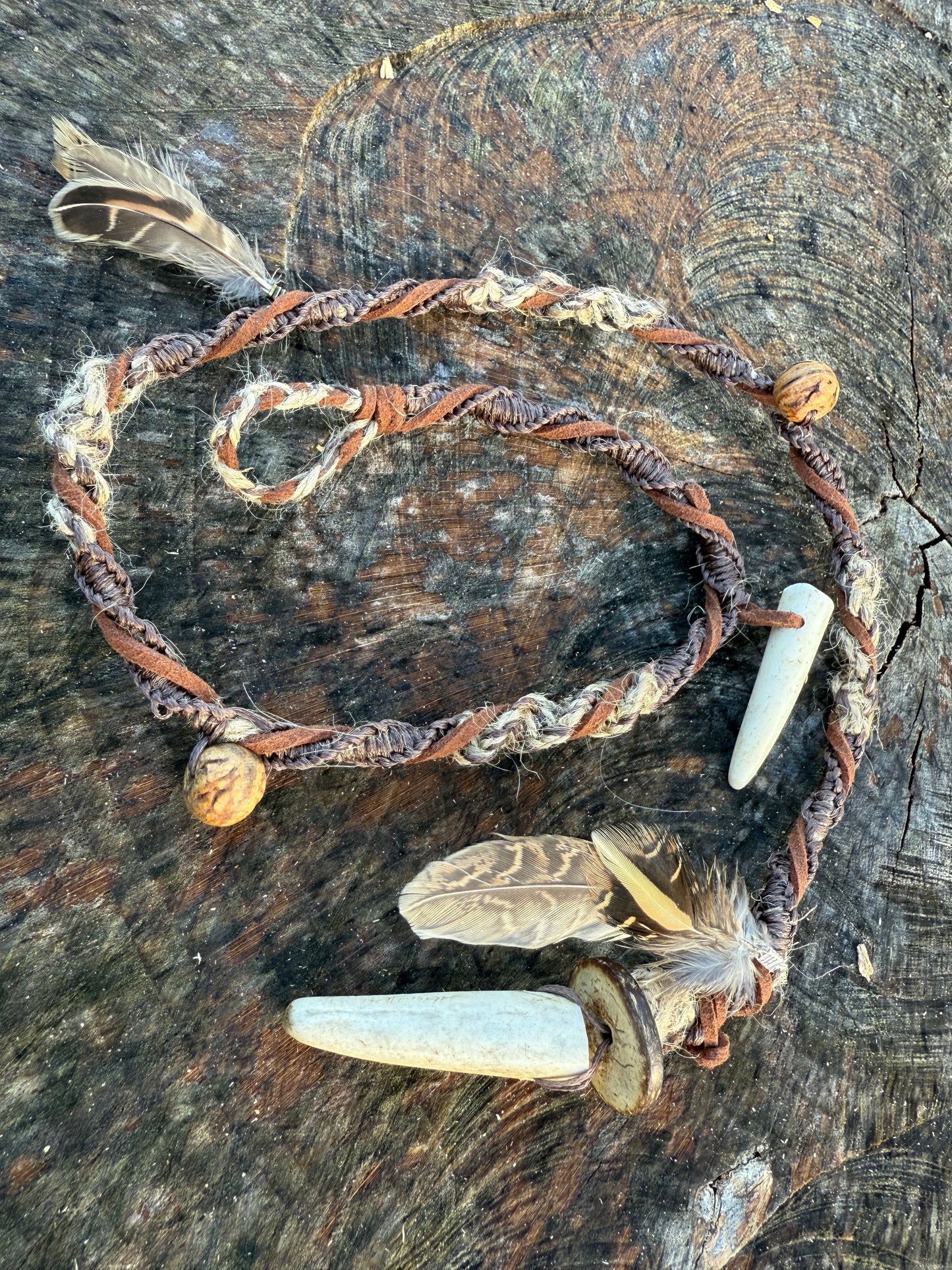 Macrame Hair Wrap - Wilderness - Ceredigion Dreadlocks