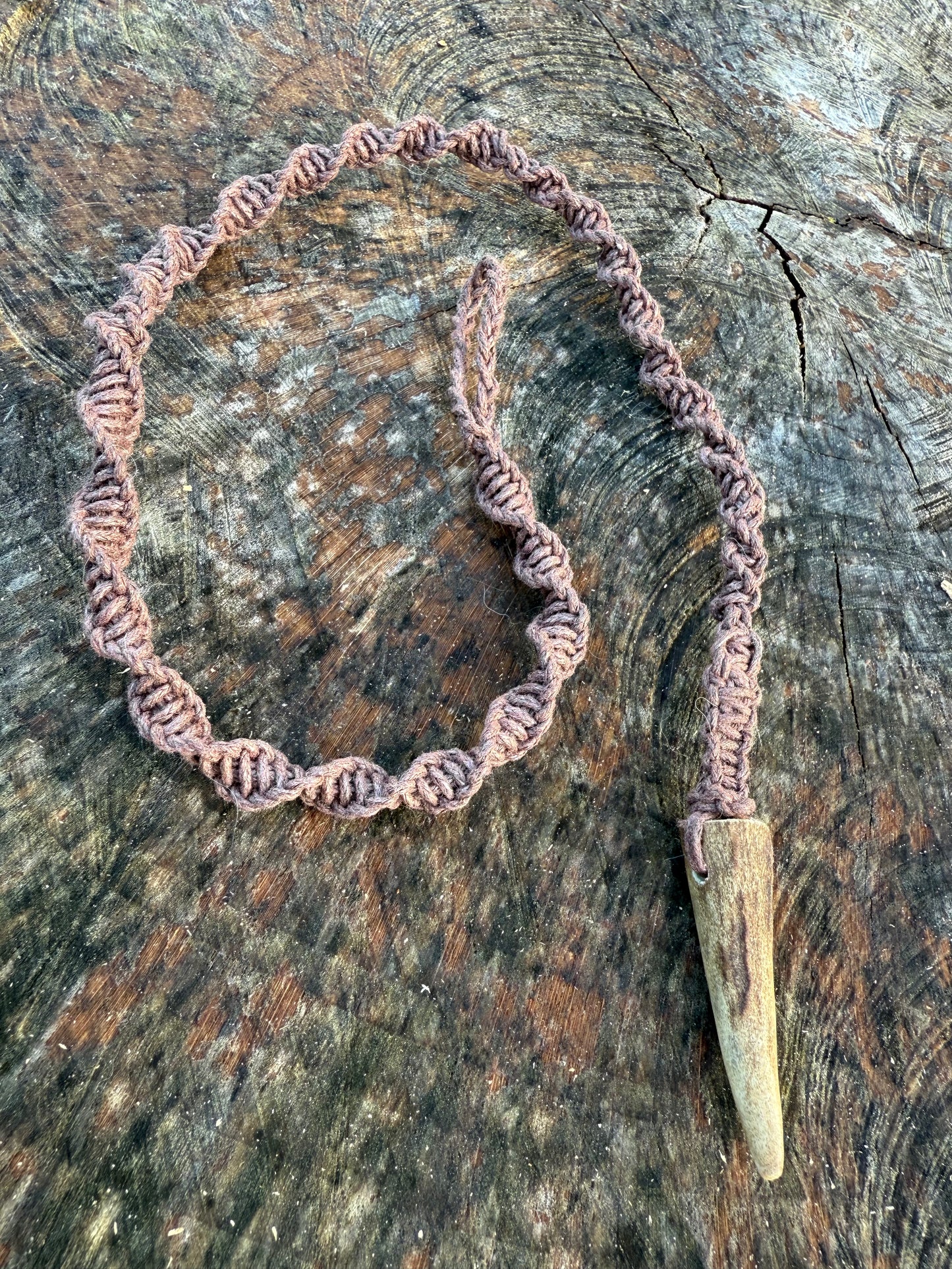 Macrame Hair Wrap - Simple Antler - Ceredigion Dreadlocks