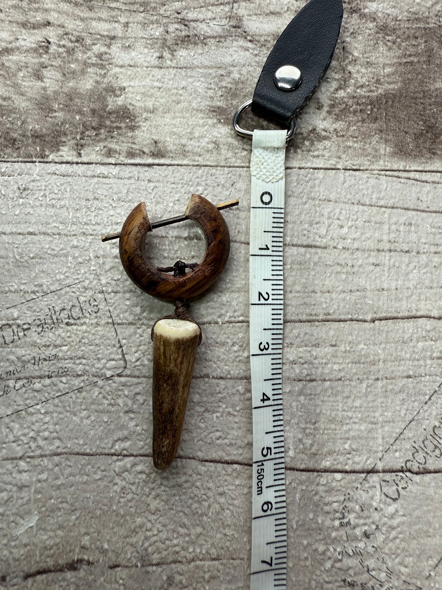 Antler Tip Wooden Earring - Ceredigion Dreadlocks