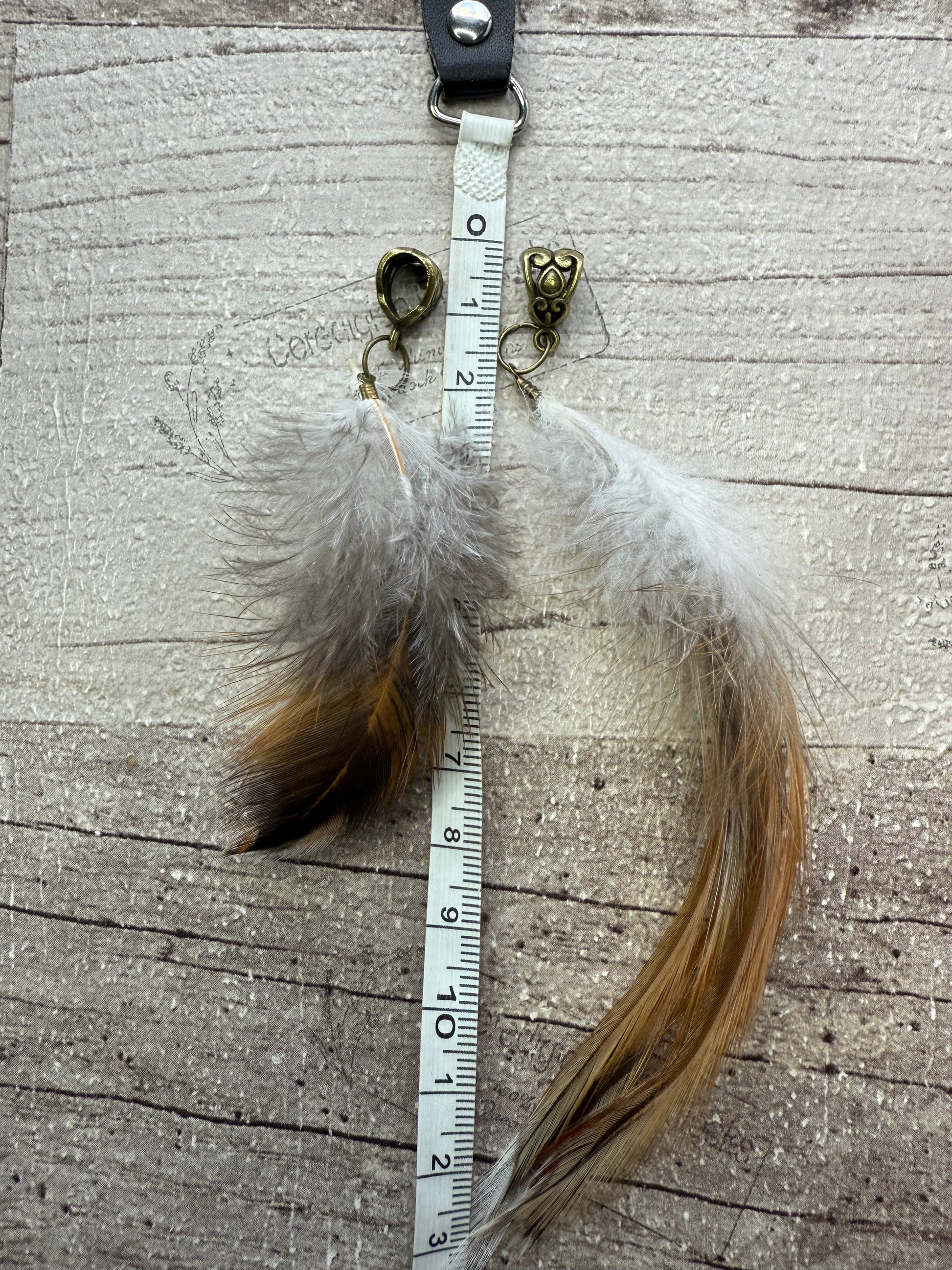 Pair of Feather Dreadlock Charms - Ceredigion Dreadlocks