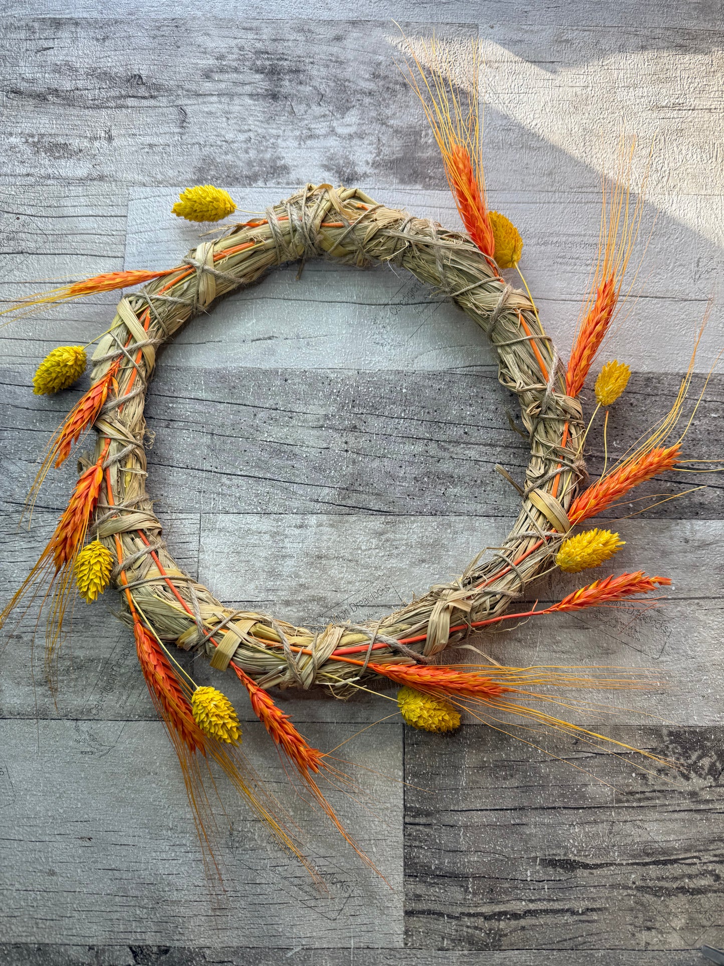 Straw & Ryegrass Wreath