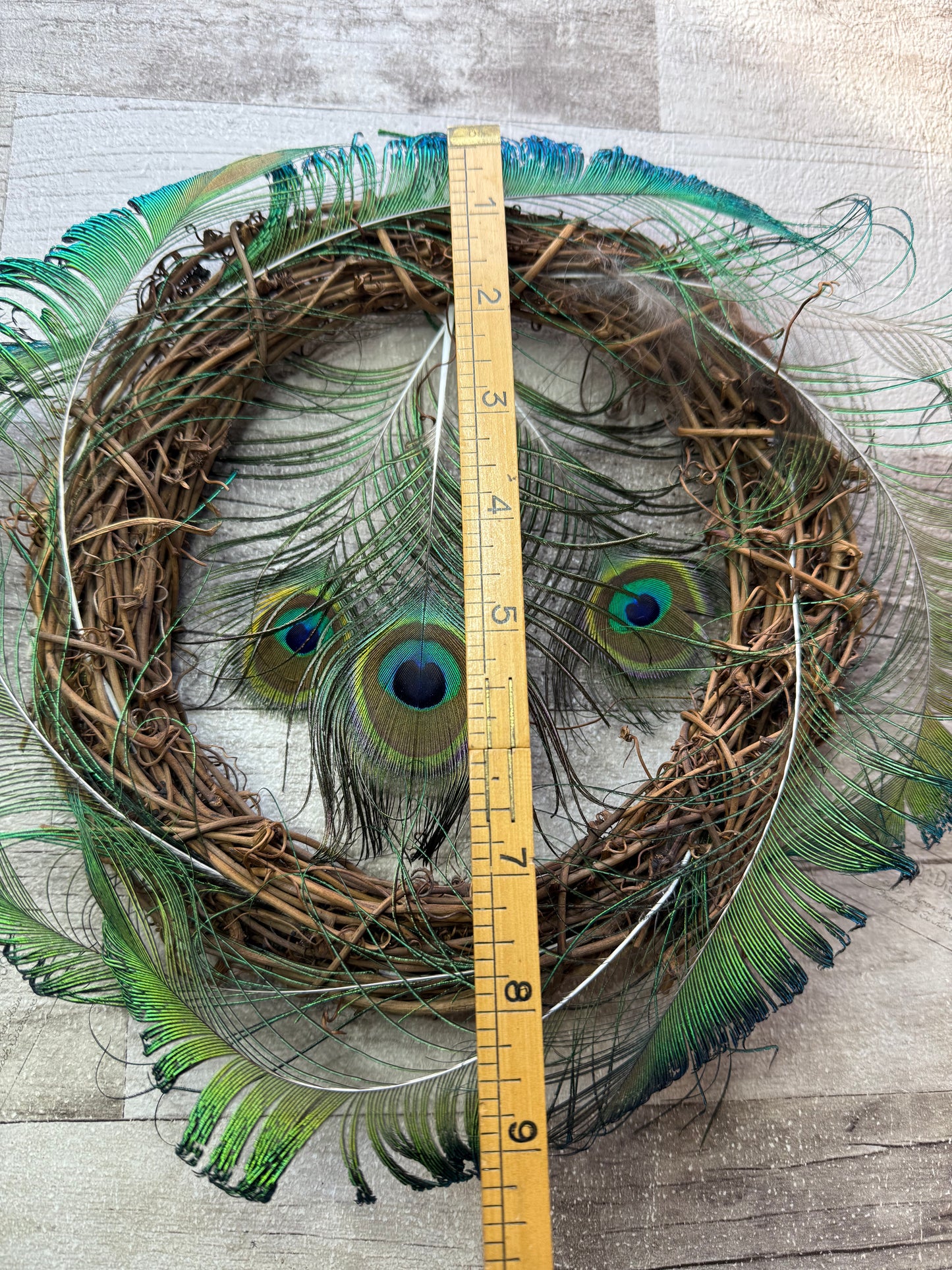 Peacock Feather Wreath
