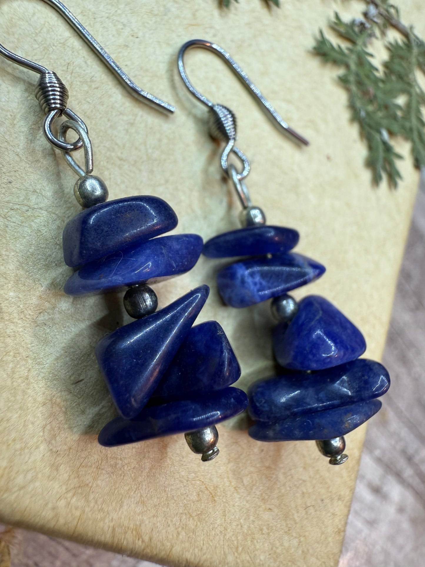 Earrings - Lapis Lazuli - Ceredigion Dreadlocks