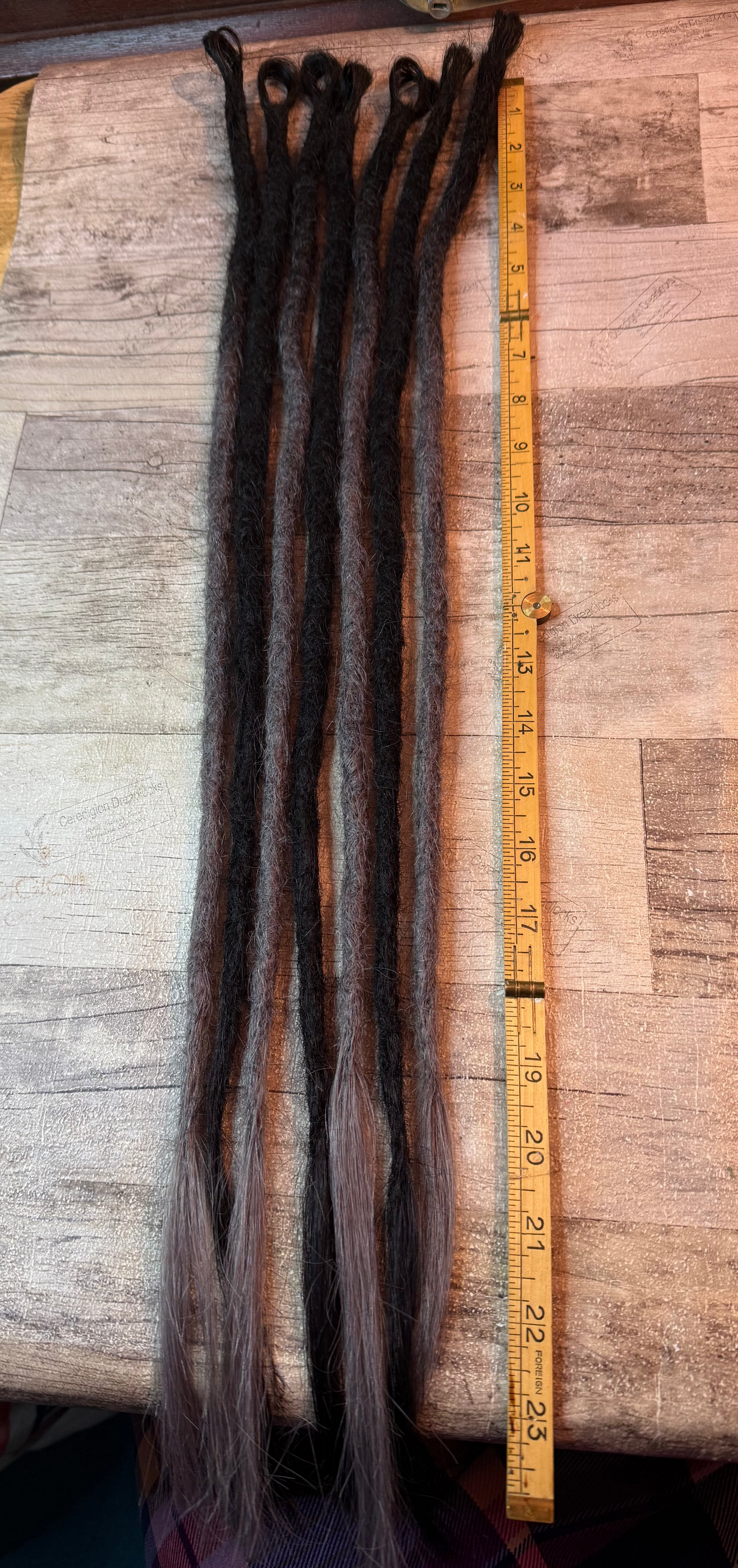 Lucy: x7 looped dreadlock extensions - Ceredigion Dreadlocks