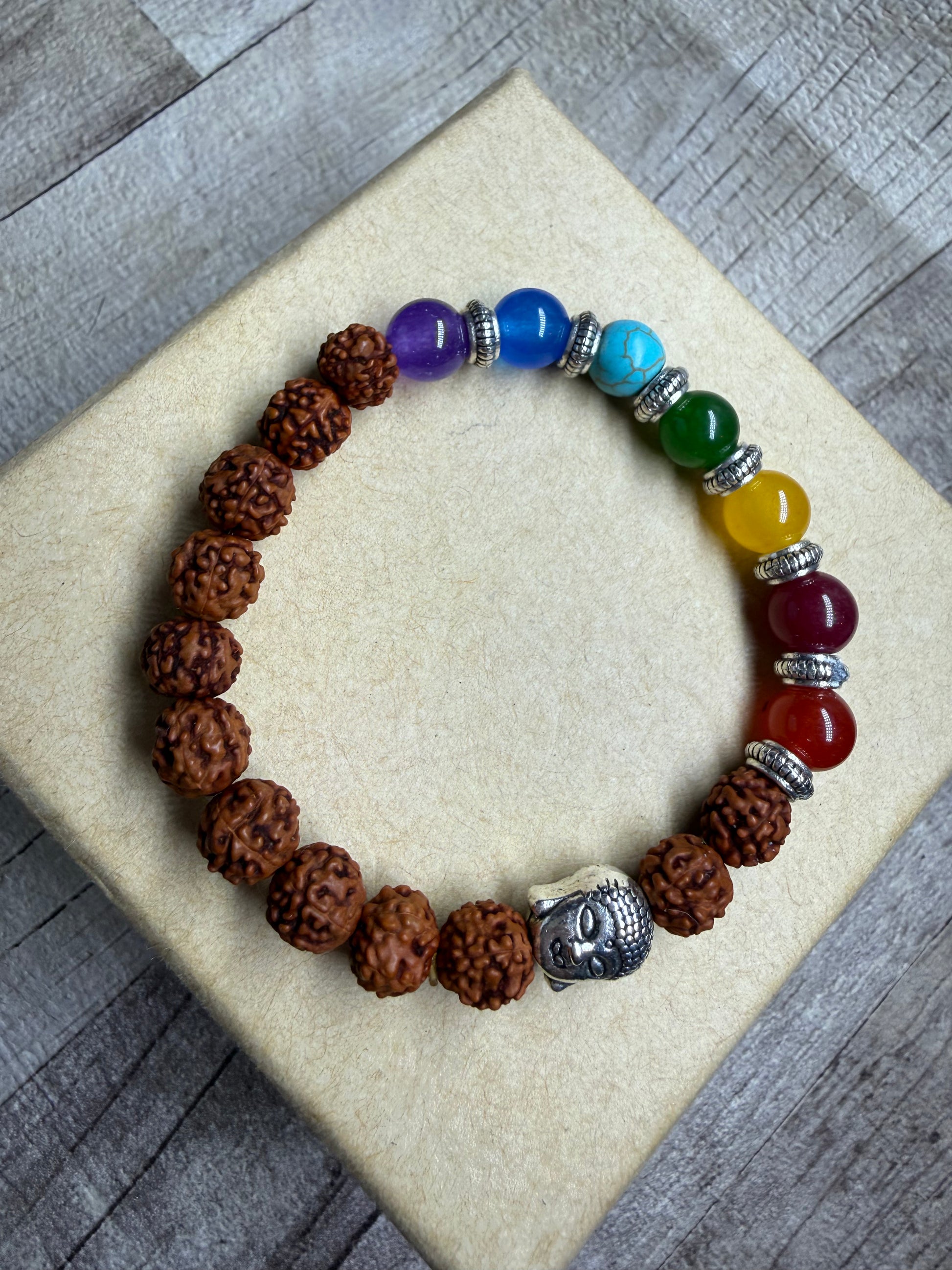 Chakra Stretchy Bracelet - Ceredigion Dreadlocks