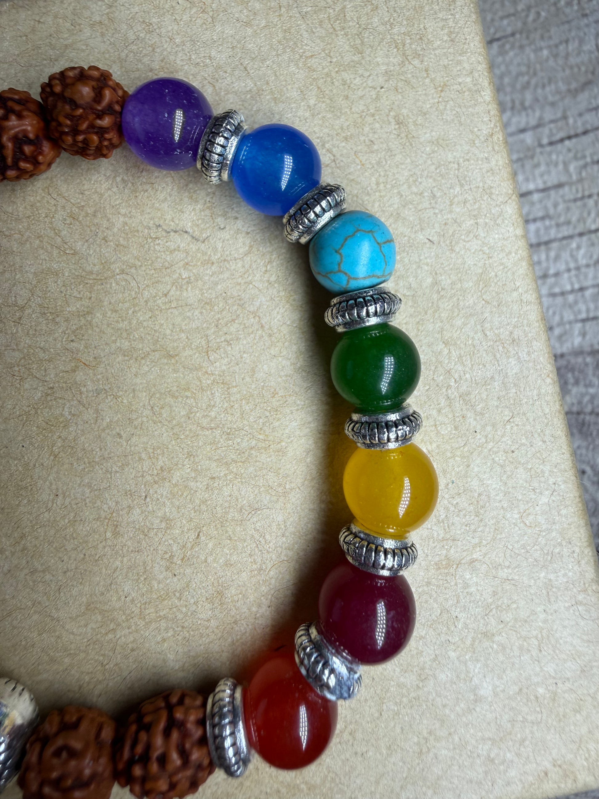 Chakra Stretchy Bracelet - Ceredigion Dreadlocks