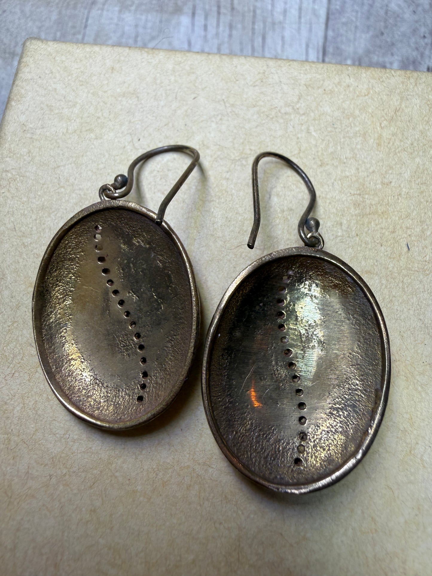 Antique Style Brass Earrings - Ceredigion Dreadlocks