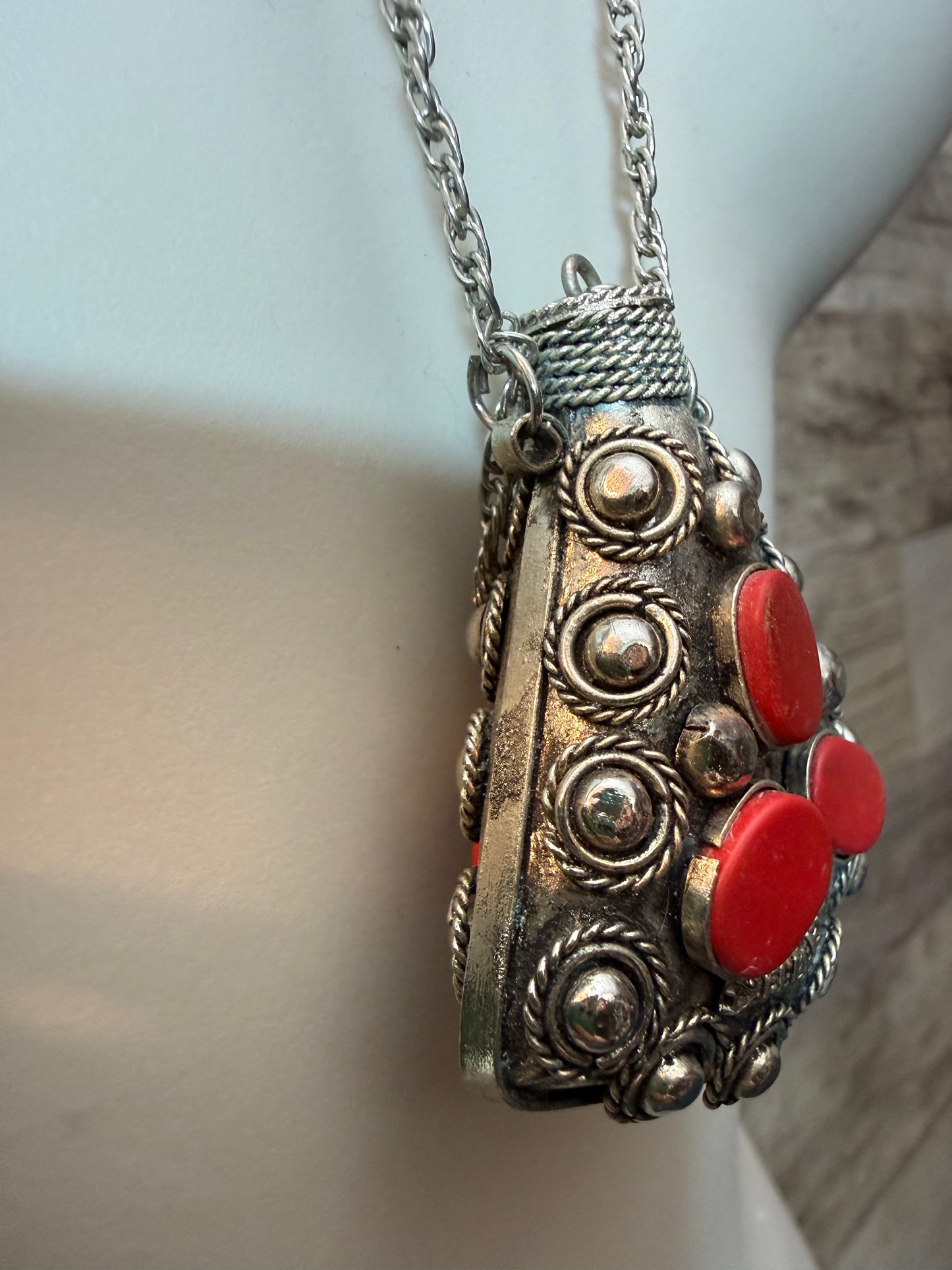 Tibetan Silver Bottle Necklace - Ceredigion Dreadlocks