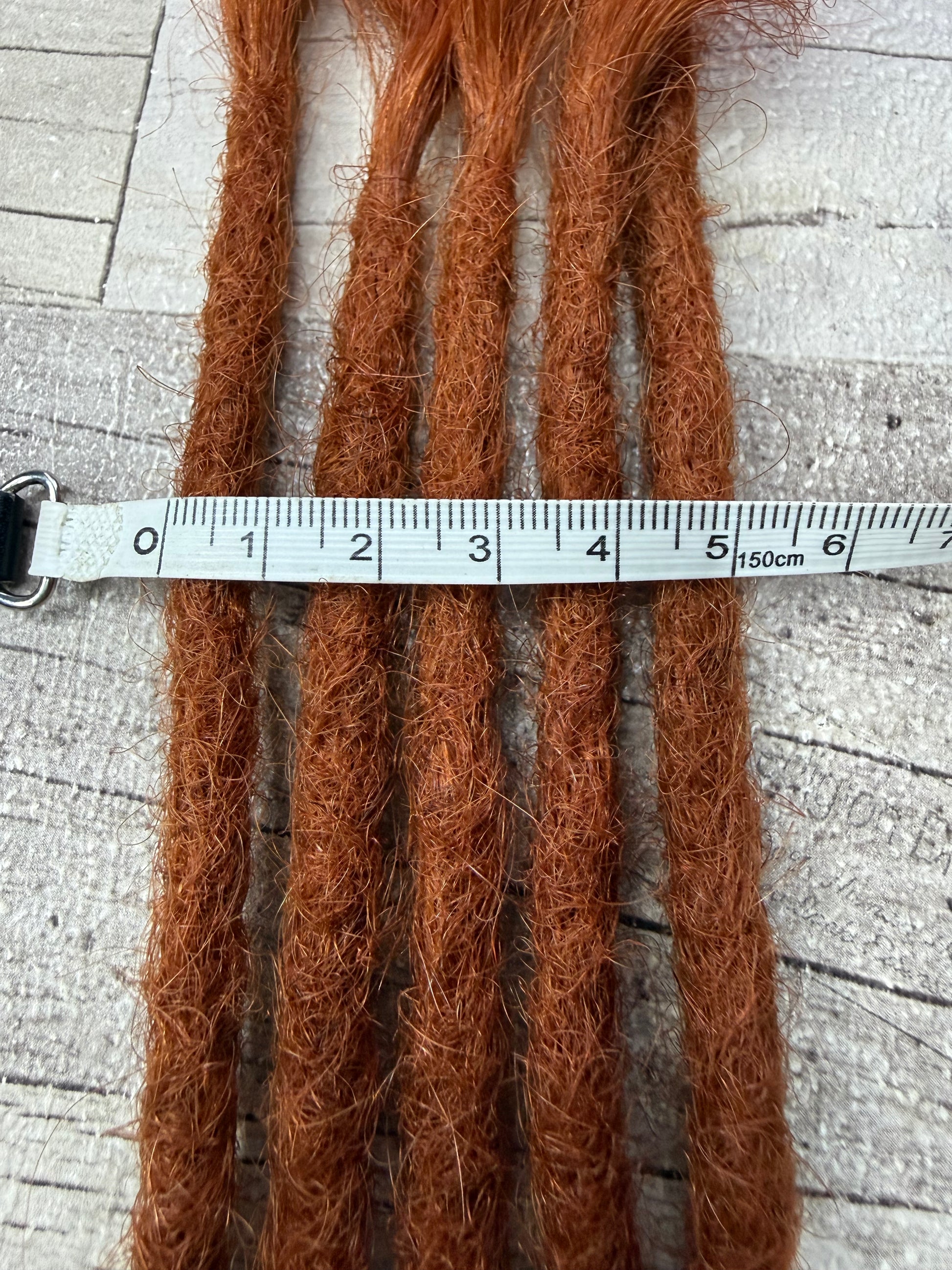 Firey Copper Curly Hair Extensions 24 Inch - Ceredigion Dreadlocks