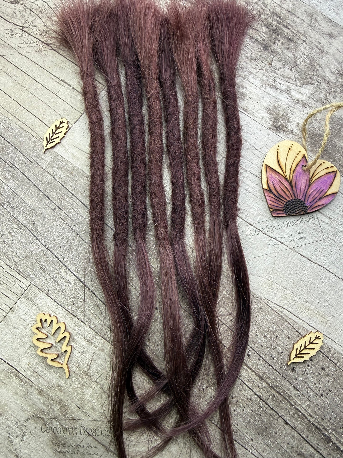 Plum Purple 11 Inch Extensions - Ceredigion Dreadlocks