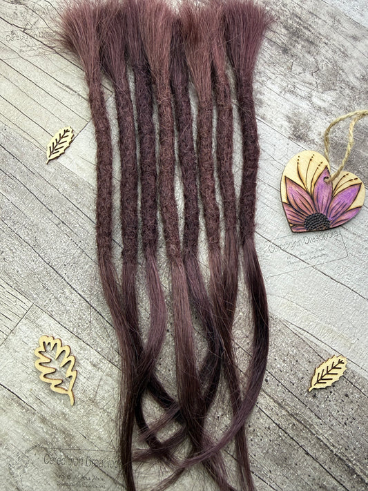 Plum Purple 11 Inch Extensions - Ceredigion Dreadlocks
