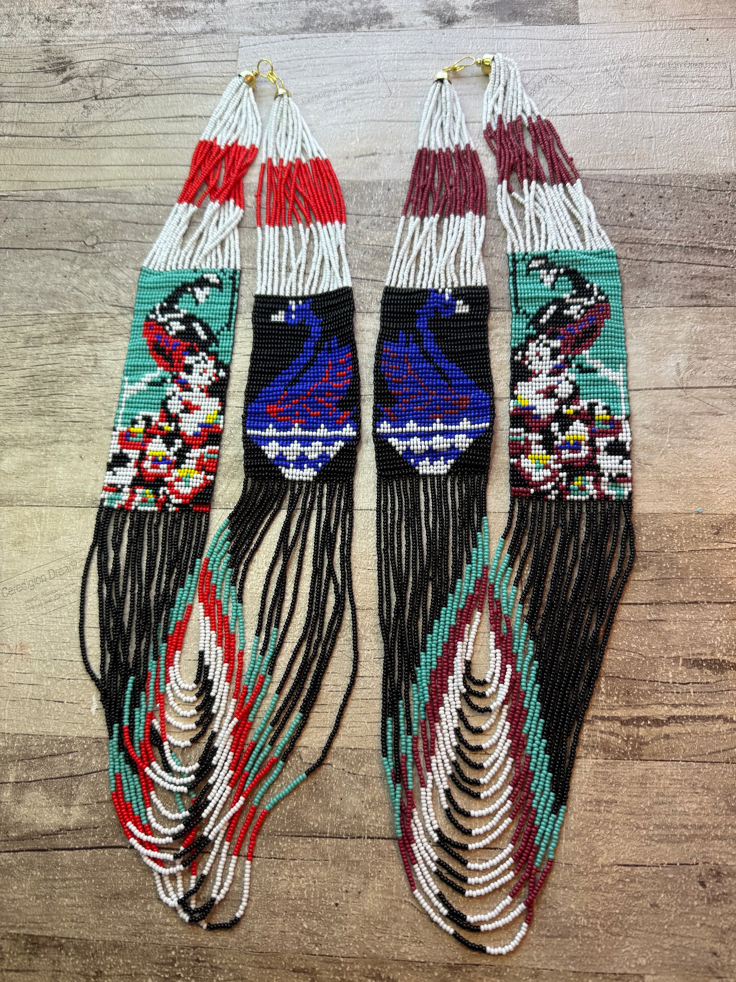 Ethnic Beaded Necklace - Bird