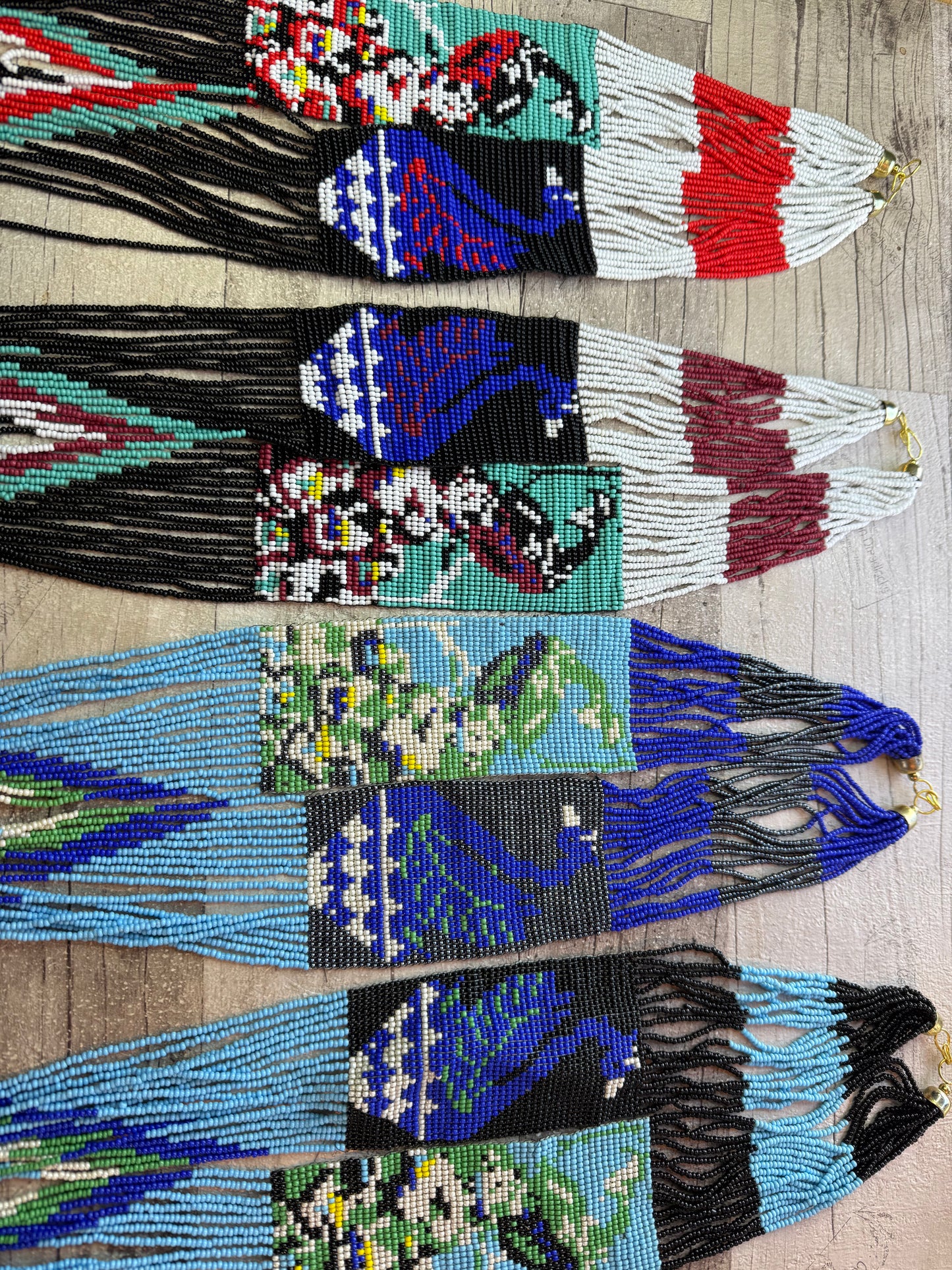 Ethnic Beaded Necklace - Bird