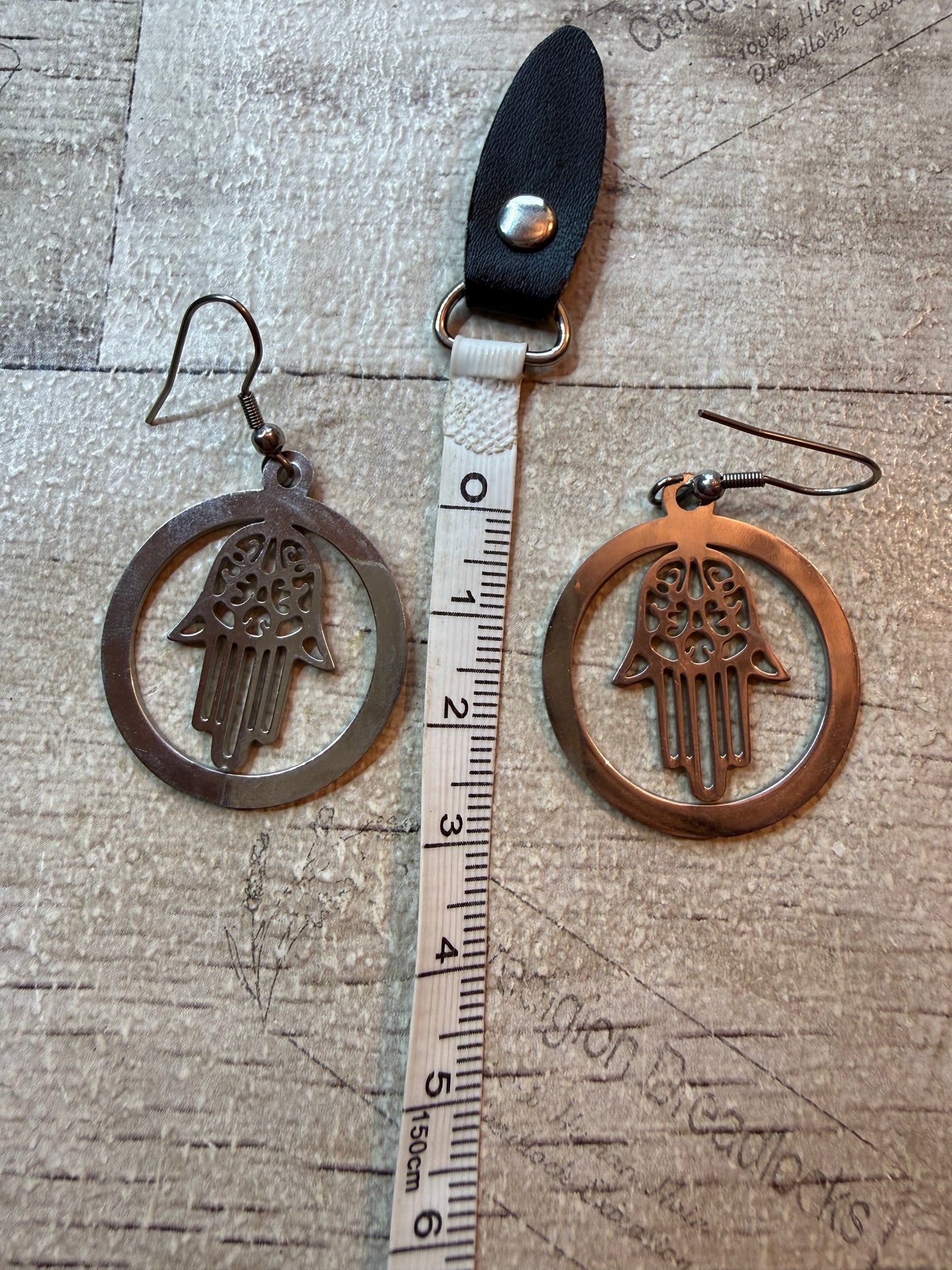 Silver Hamsa Hand Earrings - Ceredigion Dreadlocks
