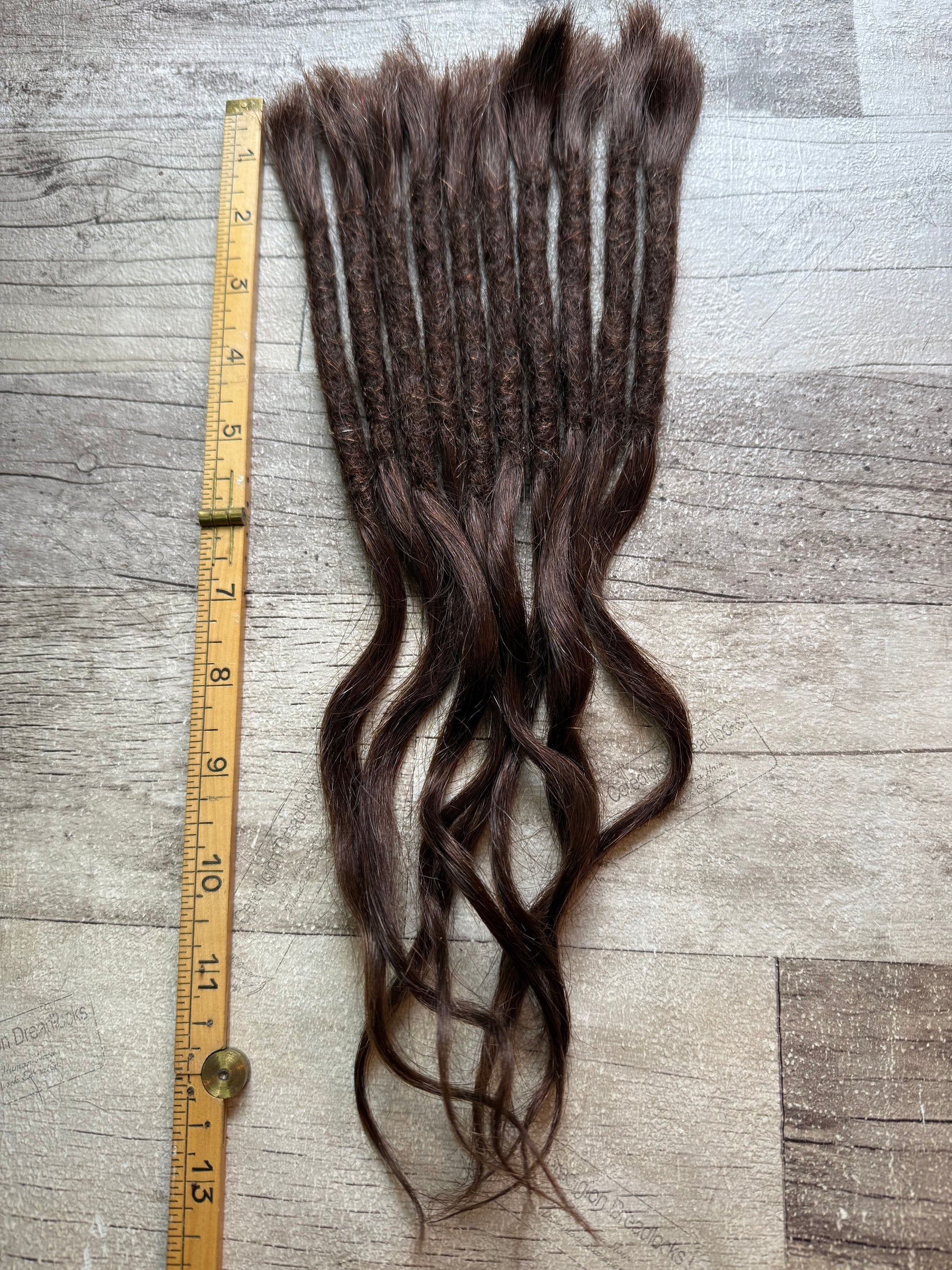 Medium Brown Wave Dreadlock Extensions 13 or 17 Inch - Ceredigion Dreadlocks