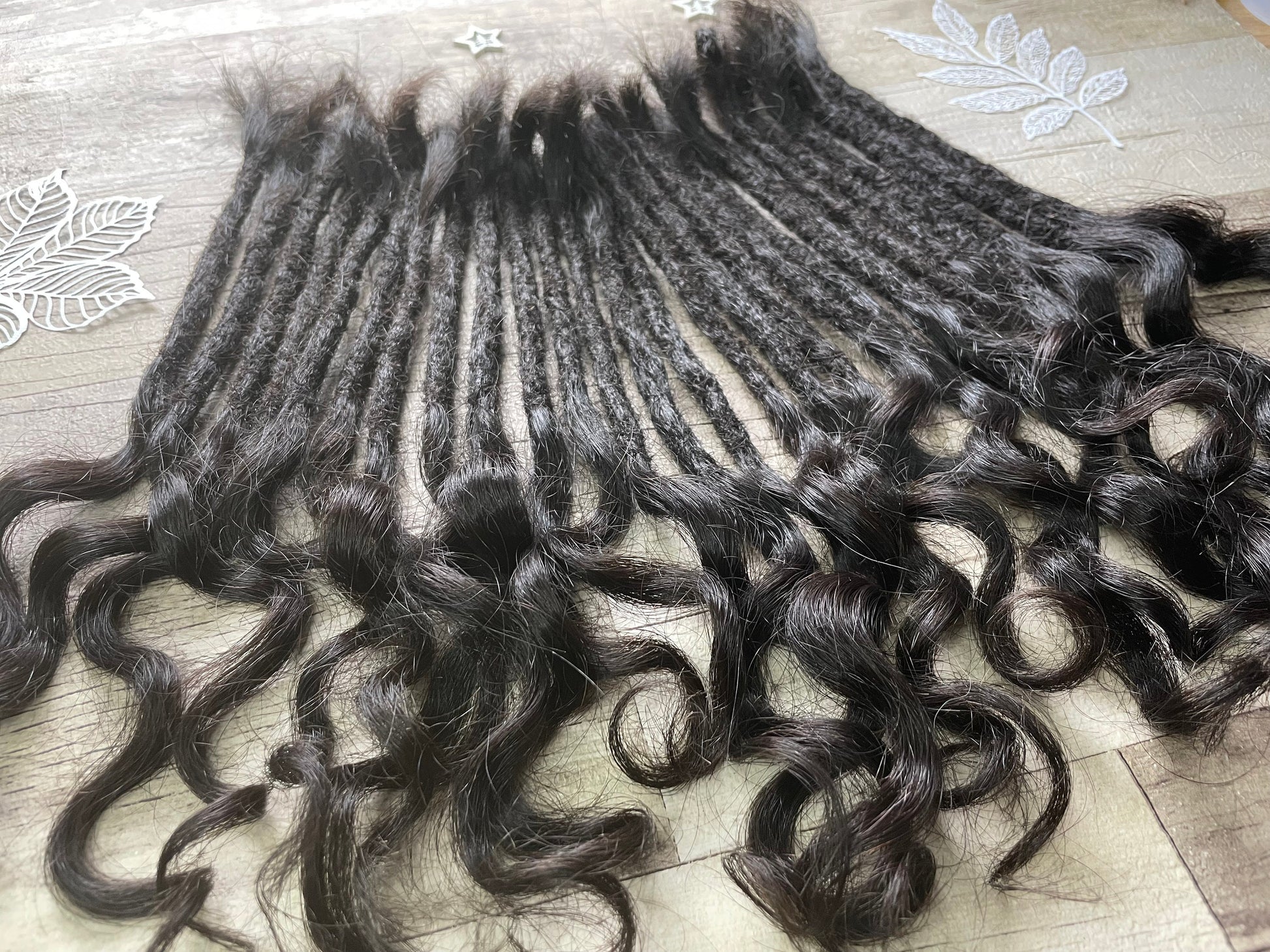 Raw Black Curly 12 Inch Extensions - Ceredigion Dreadlocks