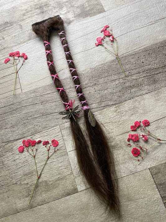 Clip In Brown 12 Inch Extensions - Ceredigion Dreadlocks