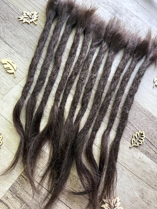Brown Chunky 14 Inch Extensions - Ceredigion Dreadlocks