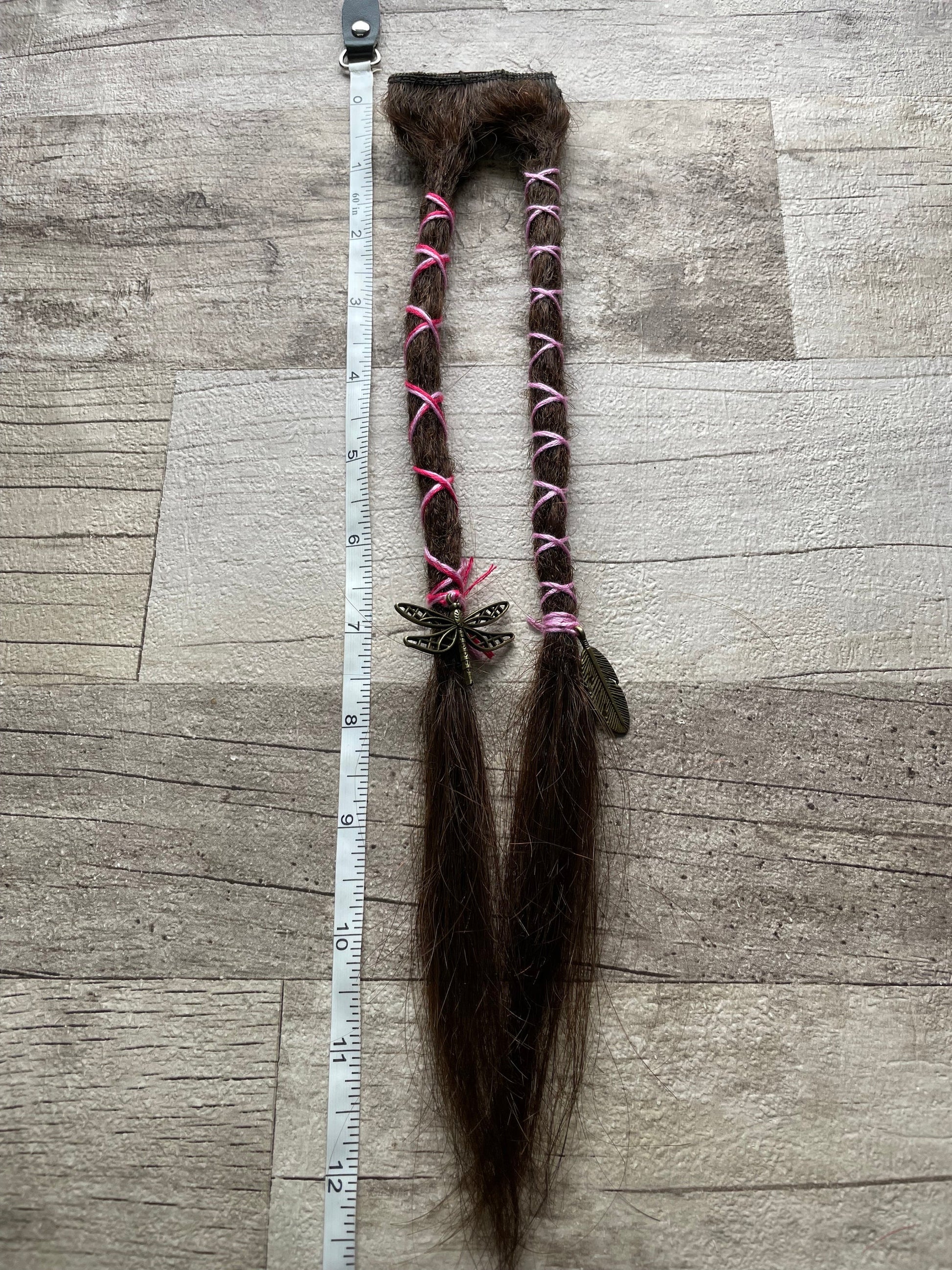 Clip In Brown 12 Inch Extensions - Ceredigion Dreadlocks