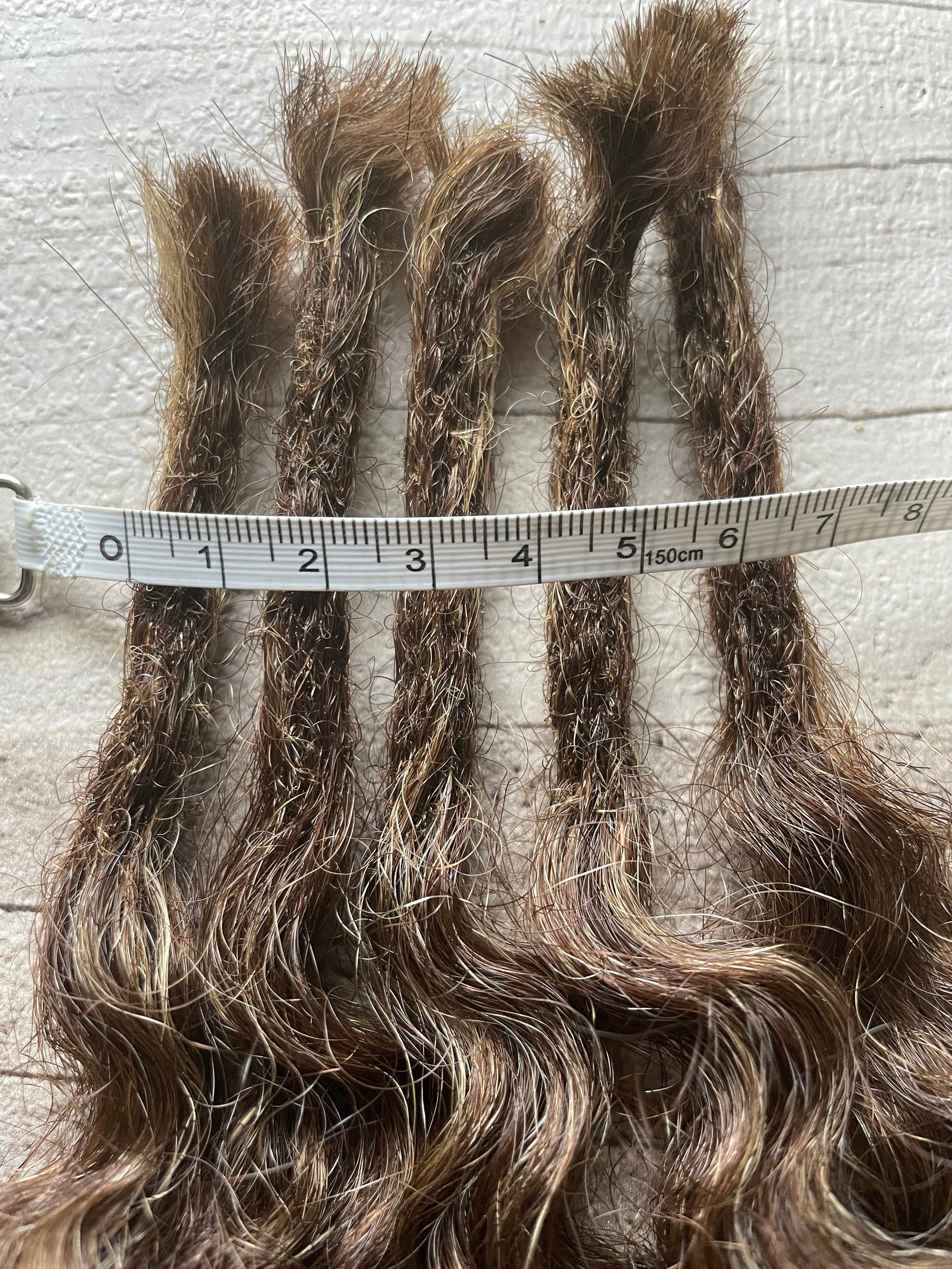 x5+ Water Wave 100% Human Hair Dreadlock Extensions Brown & Blonde Mix Curly