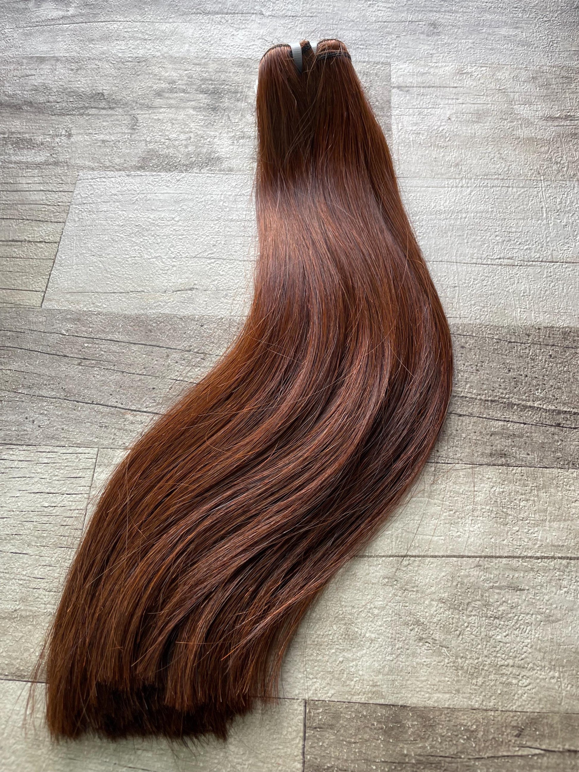 Auburn Double Drawn 100% Virgin Human Hair Dreadlock Extensions Silky 14 Inches