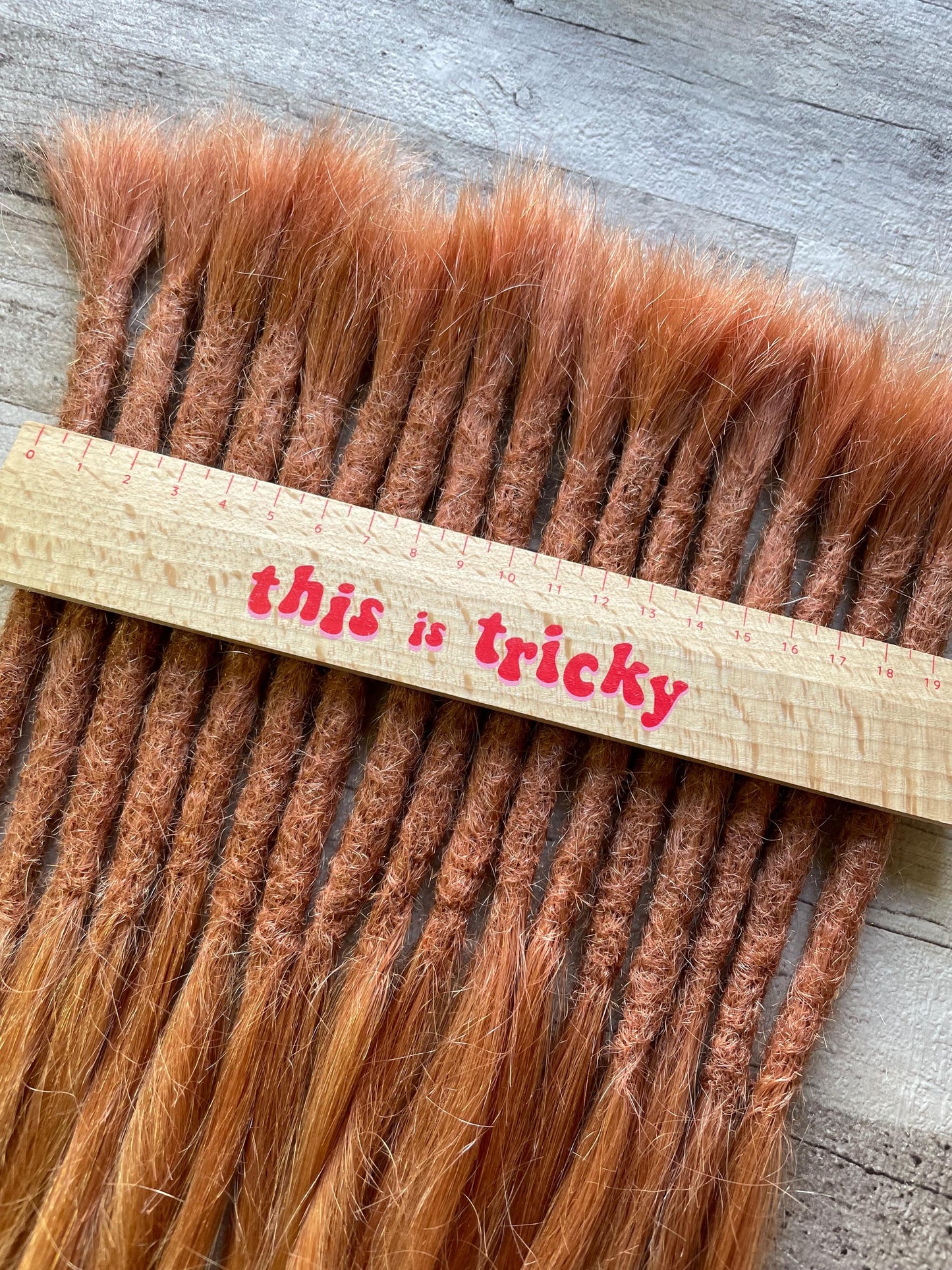 x17 Cinnamon Ombre Chunky 100% Human Hair Dreadlock Extensions 16 Inch