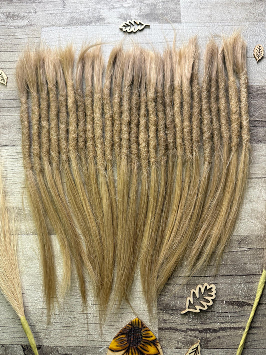 x26 Raw Blonde 100% Human Hair Dreadlock Extensions 11 Inch