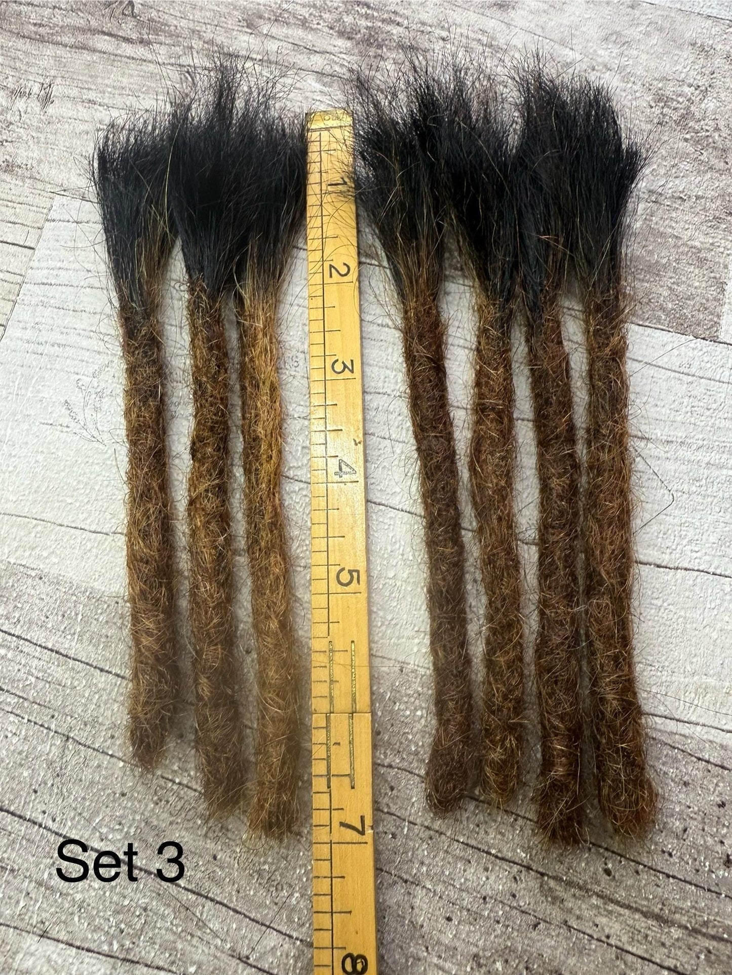 Ombre Blunt Tips 100% Human Hair Dreadlock Extensions