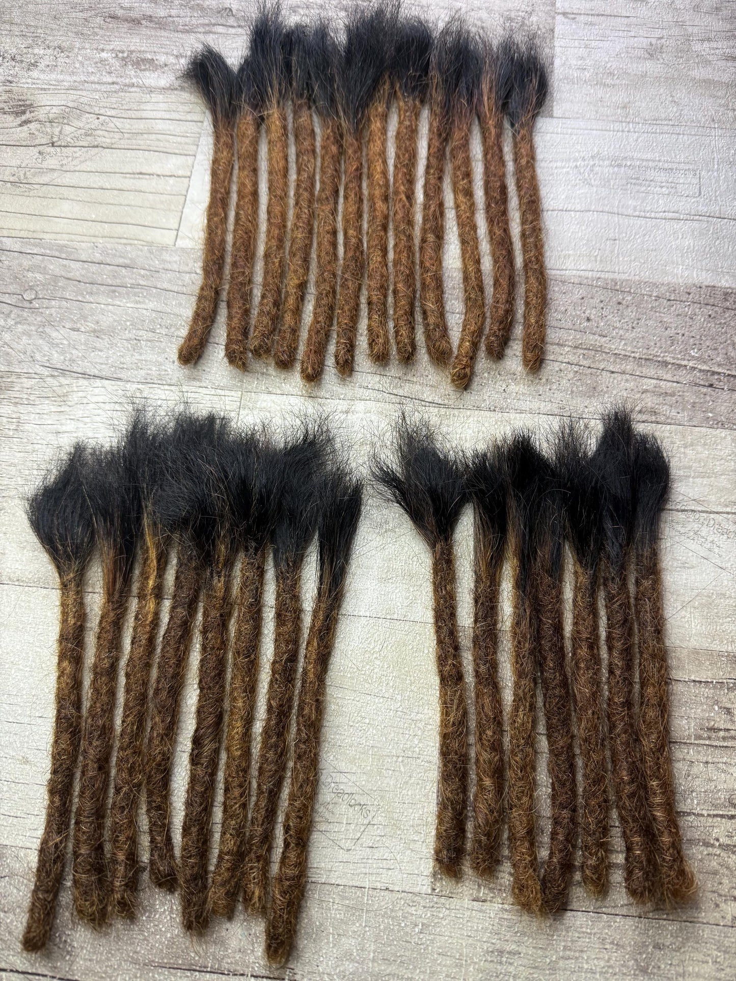 Ombre Blunt Tips 100% Human Hair Dreadlock Extensions