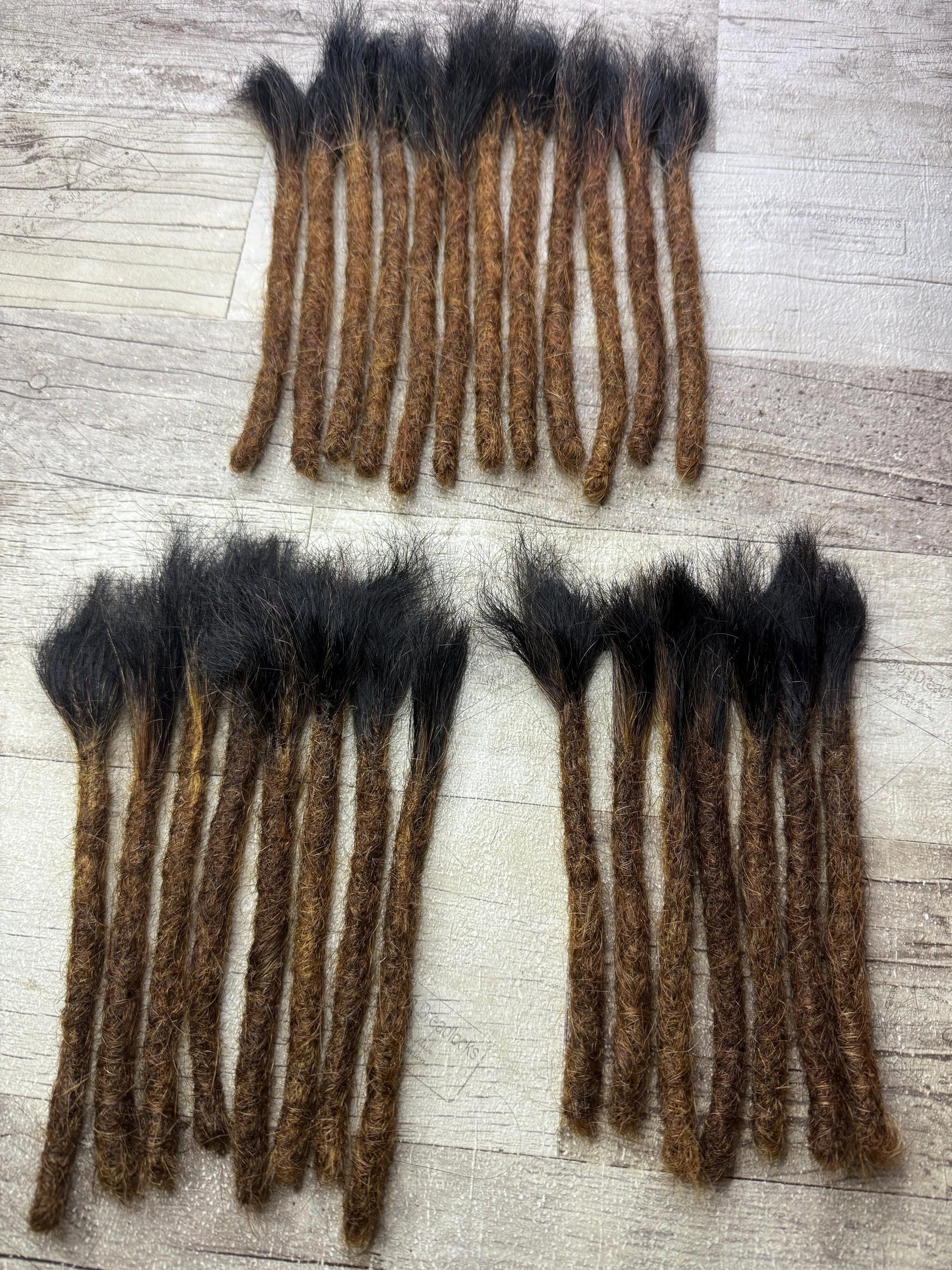 Ombre Blunt Tips 100% Human Hair Dreadlock Extensions