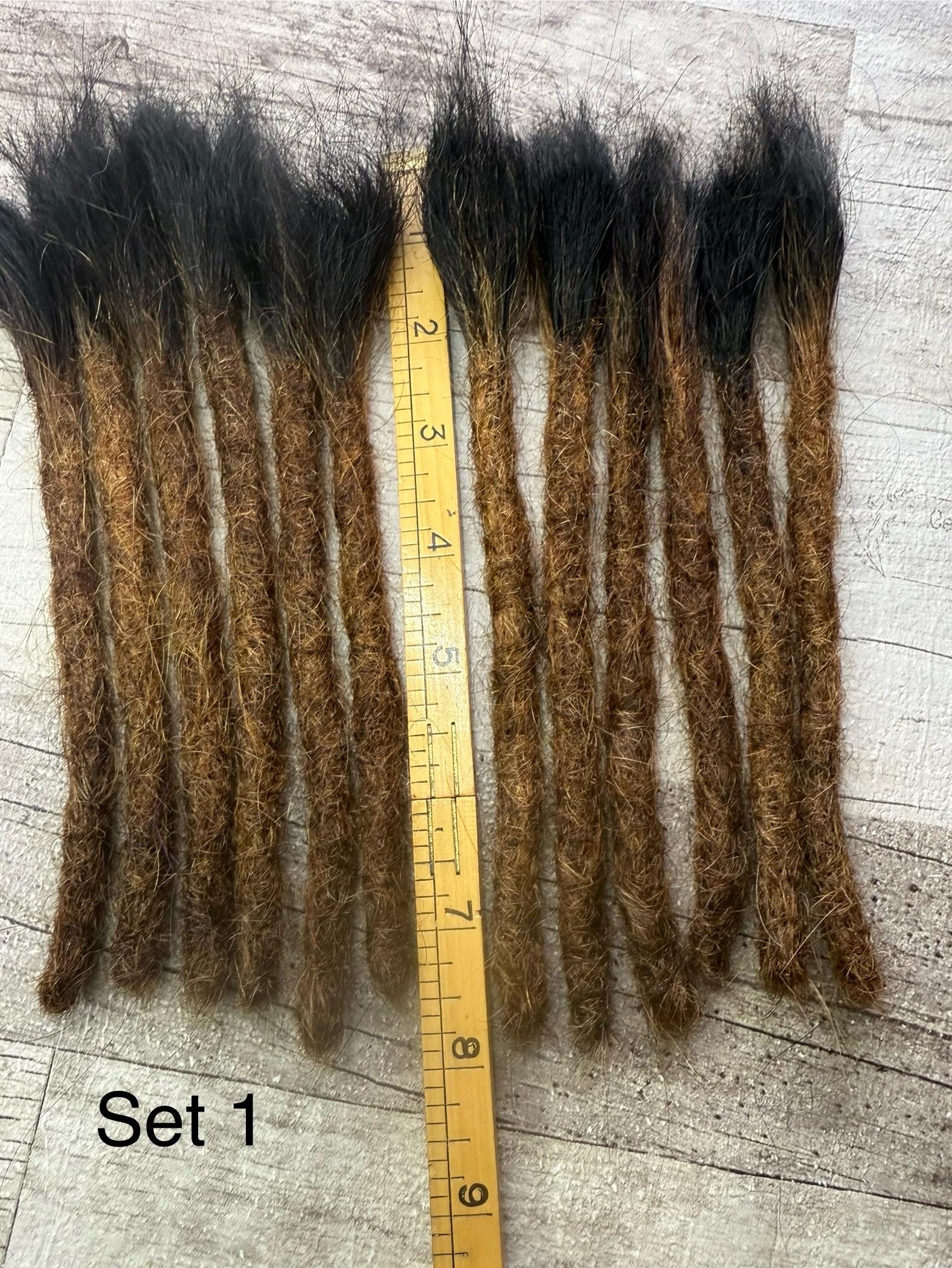 Ombre Blunt Tips 100% Human Hair Dreadlock Extensions
