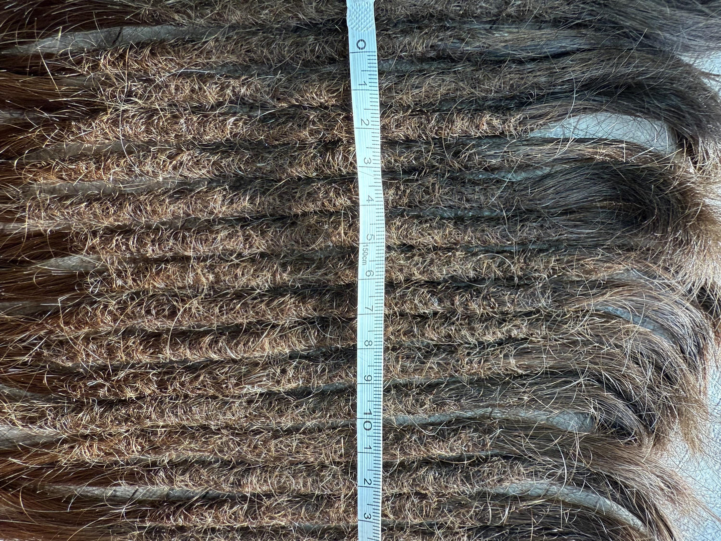x22 Raw Virgin Golden Brown 100% Human Hair Dreadlock Extensions 13 Inches