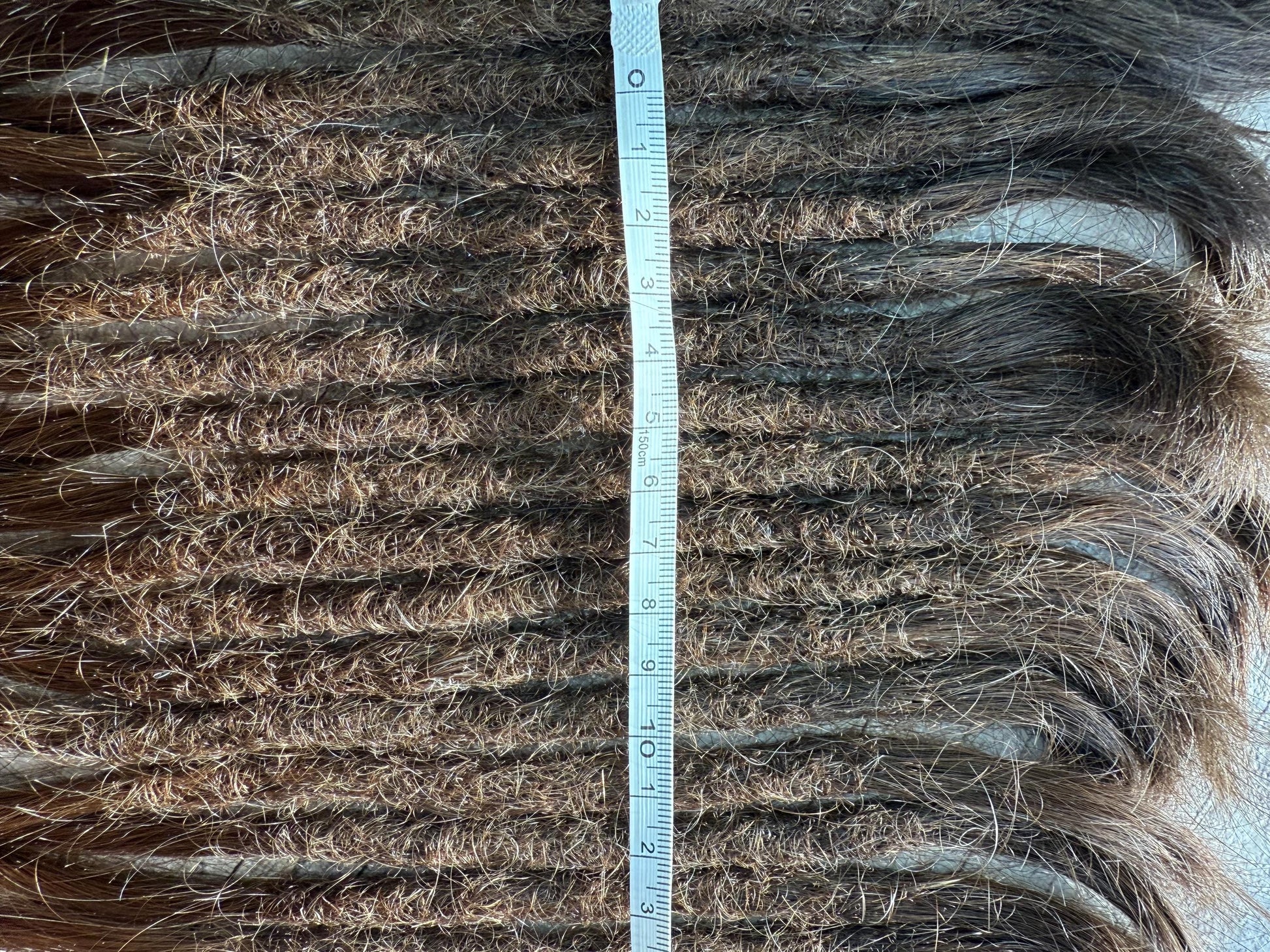 x22 Raw Virgin Golden Brown 100% Human Hair Dreadlock Extensions 13 Inches