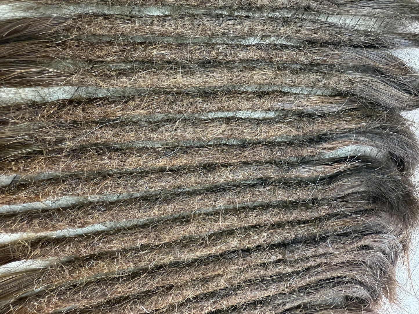 x22 Raw Virgin Golden Brown 100% Human Hair Dreadlock Extensions 13 Inches
